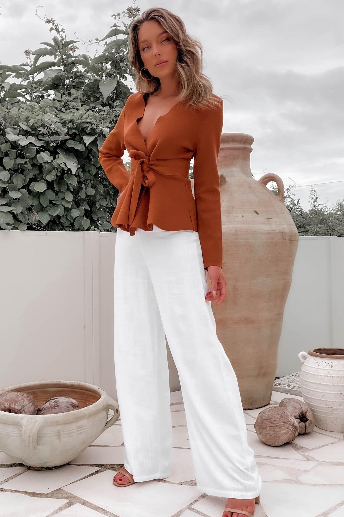 Conrad Top, LONG SLEEVE, NYLON &amp; RAYON, NYLON AND RAYON, ORANGE, RAYON &amp; NYLON, RAYON AND NYLON, TOP, TOPS, Our New Conrad Top Is Now Only $70.00 Exclusive At Mishkah, Our New Conrad Top is now only $70.00-We Have The Latest Women&#39;s Tops @ Mishkah Online Fashion Boutique-MISHKAH