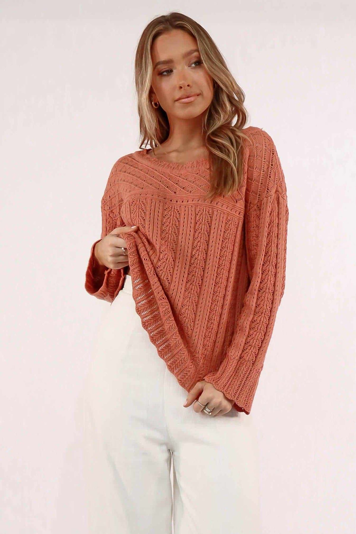 Gillia Top, COTTON, LONG SLEEVE, ORANGE, Sale, TOP, TOPS, Our New Gillia Top Is Now Only $61.00 Exclusive At Mishkah, Our New Gillia Top is now only $61.00-We Have The Latest Women&#39;s Tops @ Mishkah Online Fashion Boutique-MISHKAH
