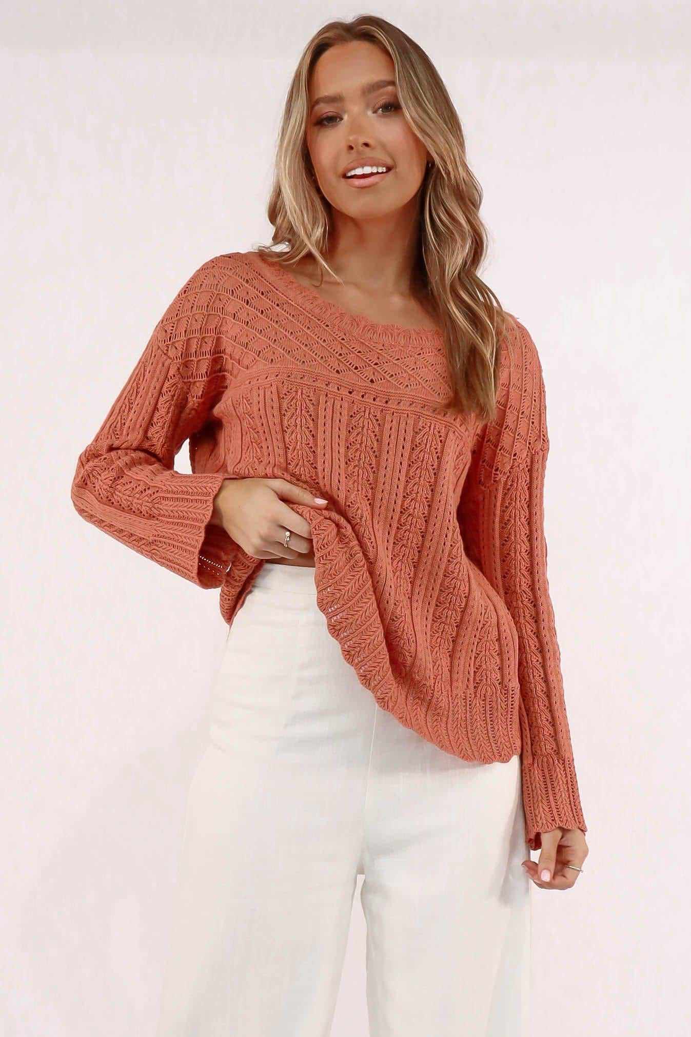 Gillia Top, COTTON, LONG SLEEVE, ORANGE, Sale, TOP, TOPS, Our New Gillia Top Is Now Only $61.00 Exclusive At Mishkah, Our New Gillia Top is now only $61.00-We Have The Latest Women's Tops @ Mishkah Online Fashion Boutique-MISHKAH