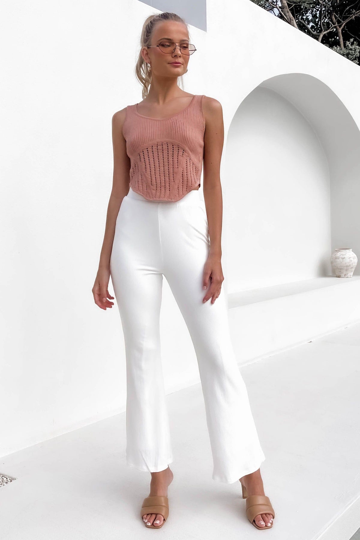 Mantra Top, BASIC TOPS, BASICS, BROWN, CROP TOPS, NEW ARRIVALS, POLYESTER, TOP, TOPS, , -MISHKAH
