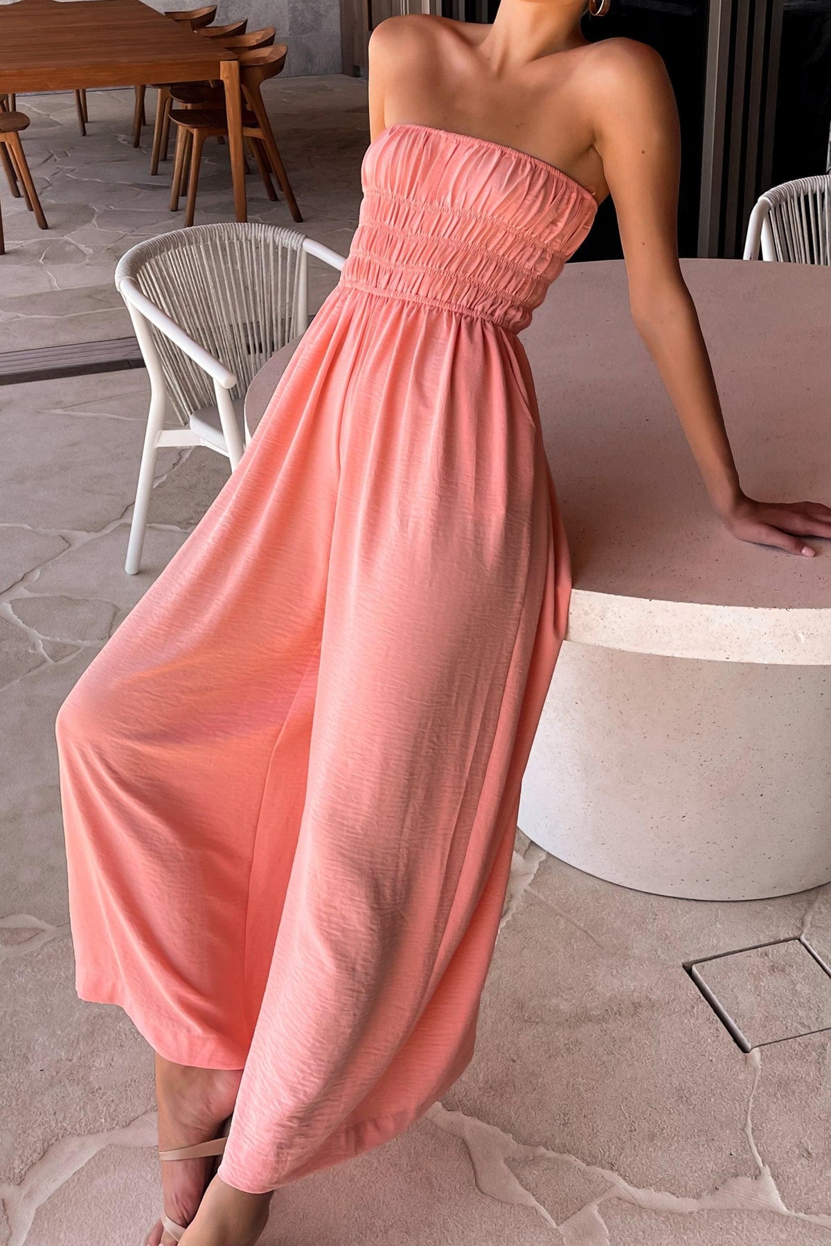 Ruby Tuesday Jumpsuit, JUMPSUIT, JUMPSUITS, LINEN AND POLYESTER, new arrivals, PINK, , -MISHKAH