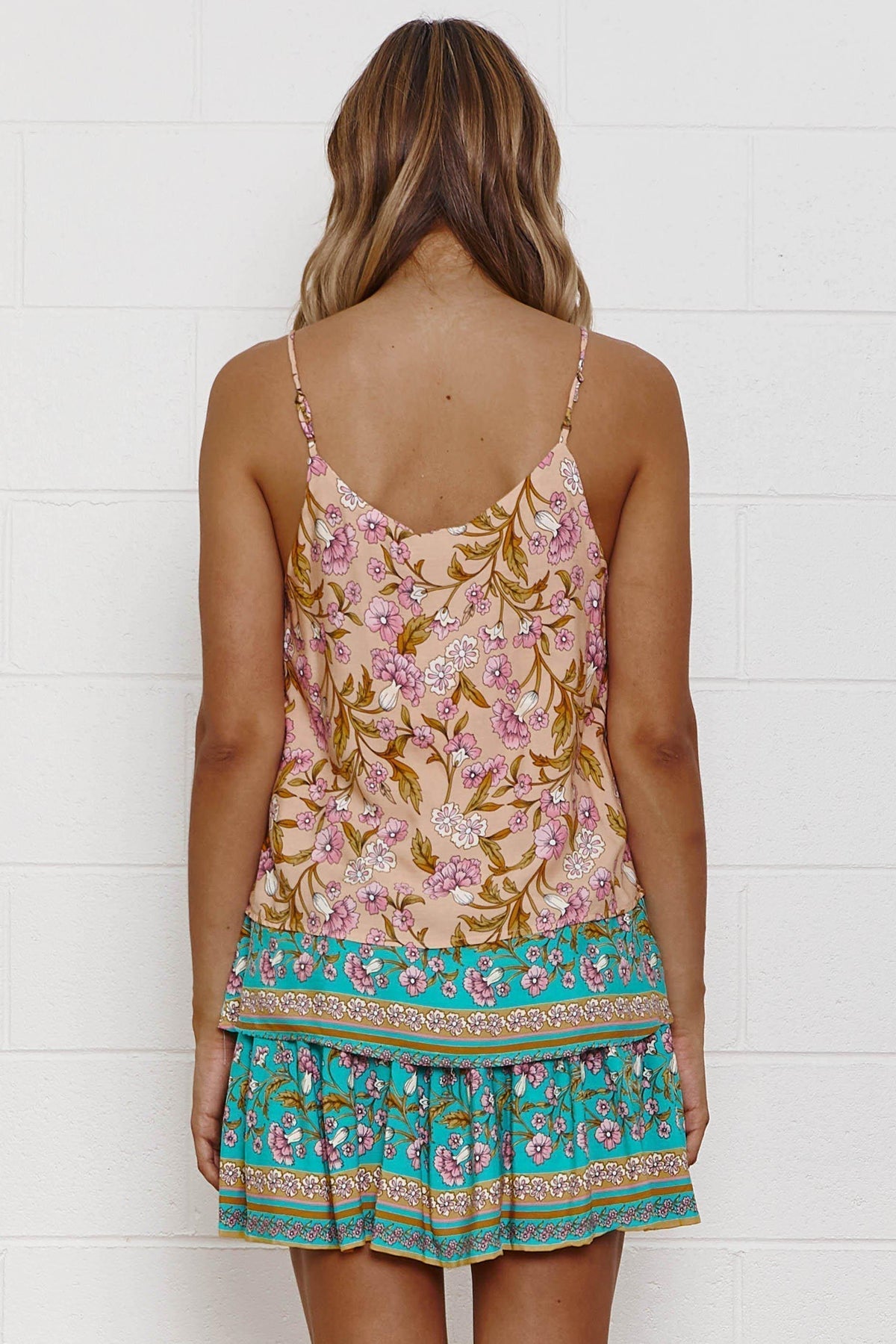 Sunday Session Top, BLUE, FLORAL, PINK, Sale, TOPS, Our New Sunday Session Top Is Now Only $39.25 Exclusive At Mishkah, Our New Sunday Session Top is now only $39.25-We Have The Latest Women&#39;s Tops @ Mishkah Online Fashion Boutique-MISHKAH
