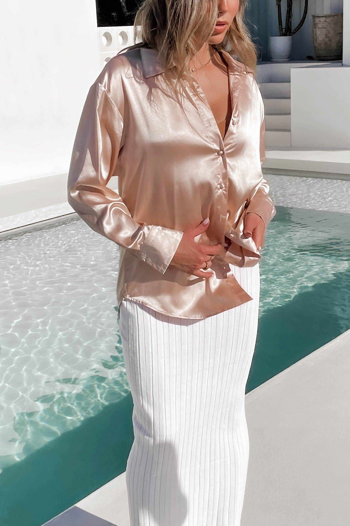 Torrance Top, BEIGE, LONG SLEEVE, POLYESTER, Sale, TOP, TOPS, Our New Torrance Top Is Now Only $51.00 Exclusive At Mishkah, Our New Torrance Top is now only $51.00-We Have The Latest Women&#39;s Tops @ Mishkah Online Fashion Boutique-MISHKAH