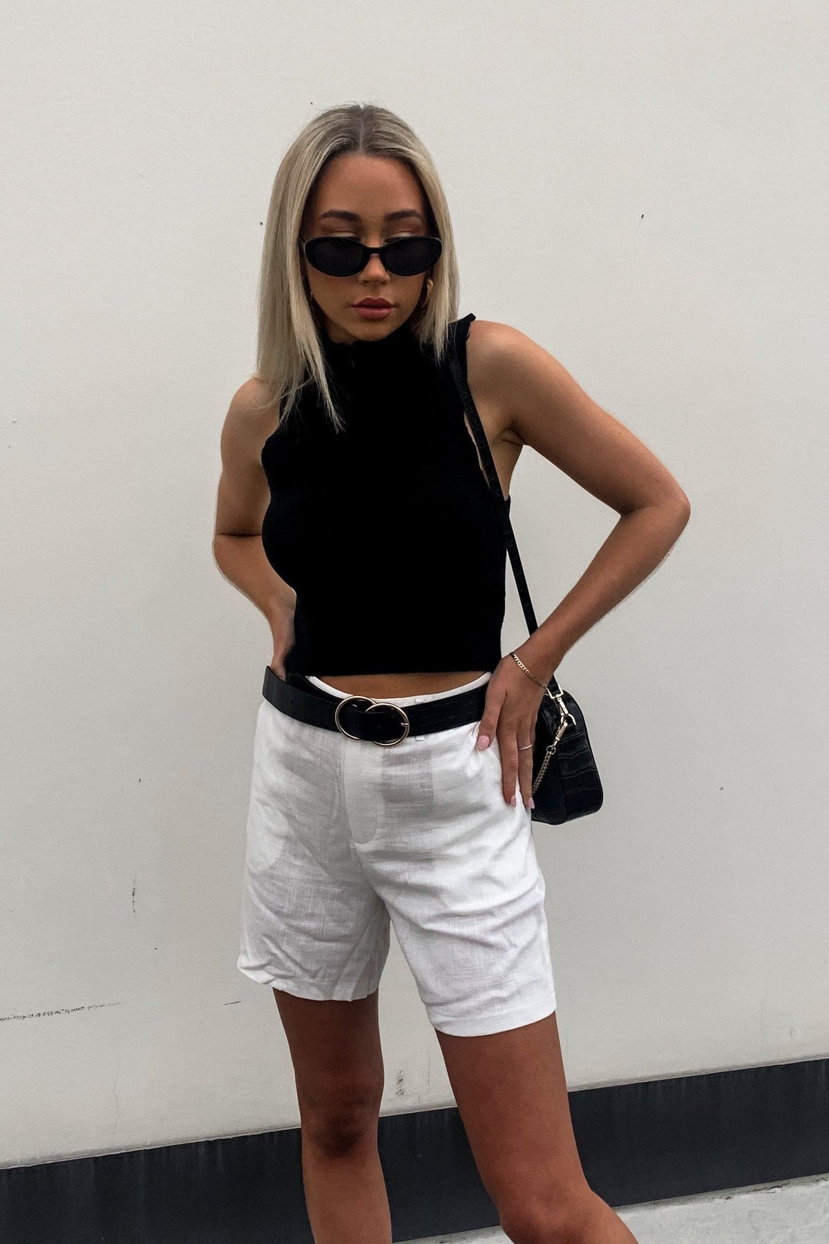 Adele Shorts, BOTTOMS, SHORTS, WHITE, Shop The Latest Adele Shorts Only 40.00 from MISHKAH FASHION:, Our New Adele Shorts is only $41.00-We Have The Latest Pants | Shorts | Skirts @ Mishkah Online Fashion Boutique-MISHKAH