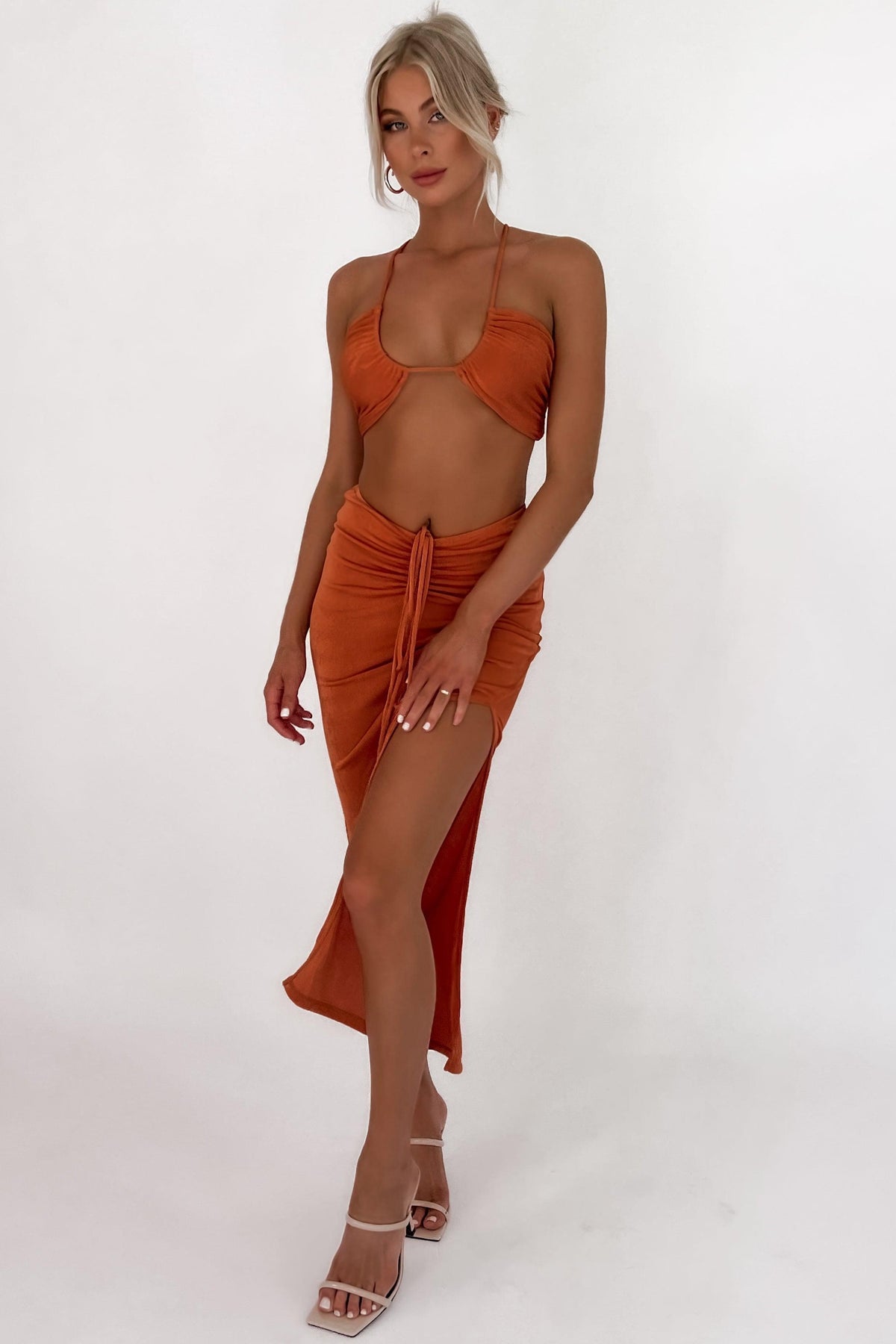 Alarna Top, CROP TOPS, ORANGE, POLYESTER &amp; SPANDEX, POLYESTER AND SPANDEX, Sale, SPANDEX &amp; POLYESTER, SPANDEX AND POLYESTER, TOP, TOPS, Our New Alarna Top Is Now Only $41.00 Exclusive At Mishkah, Our New Alarna Top is now only $41.00-We Have The Latest Women&#39;s Tops @ Mishkah Online Fashion Boutique-MISHKAH
