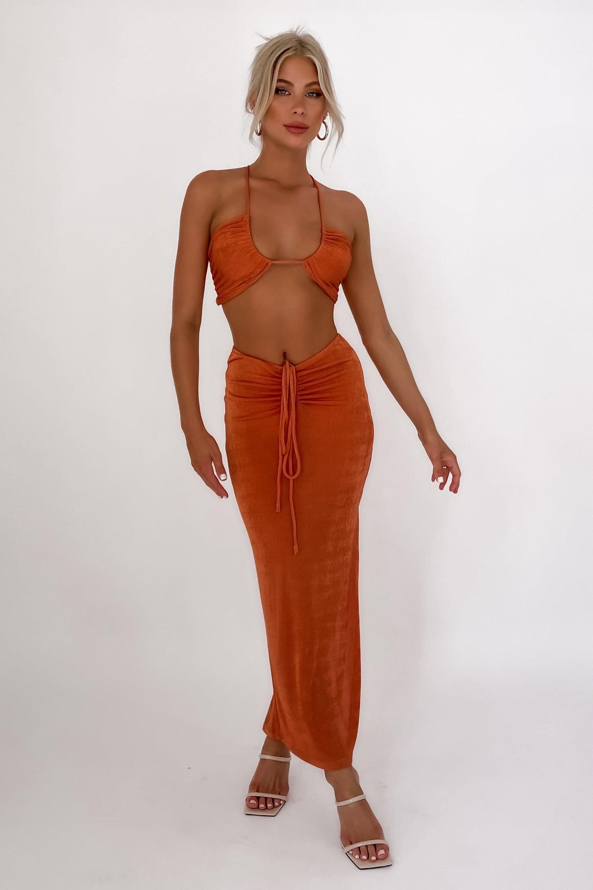 Alarna Top, CROP TOPS, ORANGE, POLYESTER &amp; SPANDEX, POLYESTER AND SPANDEX, Sale, SPANDEX &amp; POLYESTER, SPANDEX AND POLYESTER, TOP, TOPS, Our New Alarna Top Is Now Only $41.00 Exclusive At Mishkah, Our New Alarna Top is now only $41.00-We Have The Latest Women&#39;s Tops @ Mishkah Online Fashion Boutique-MISHKAH