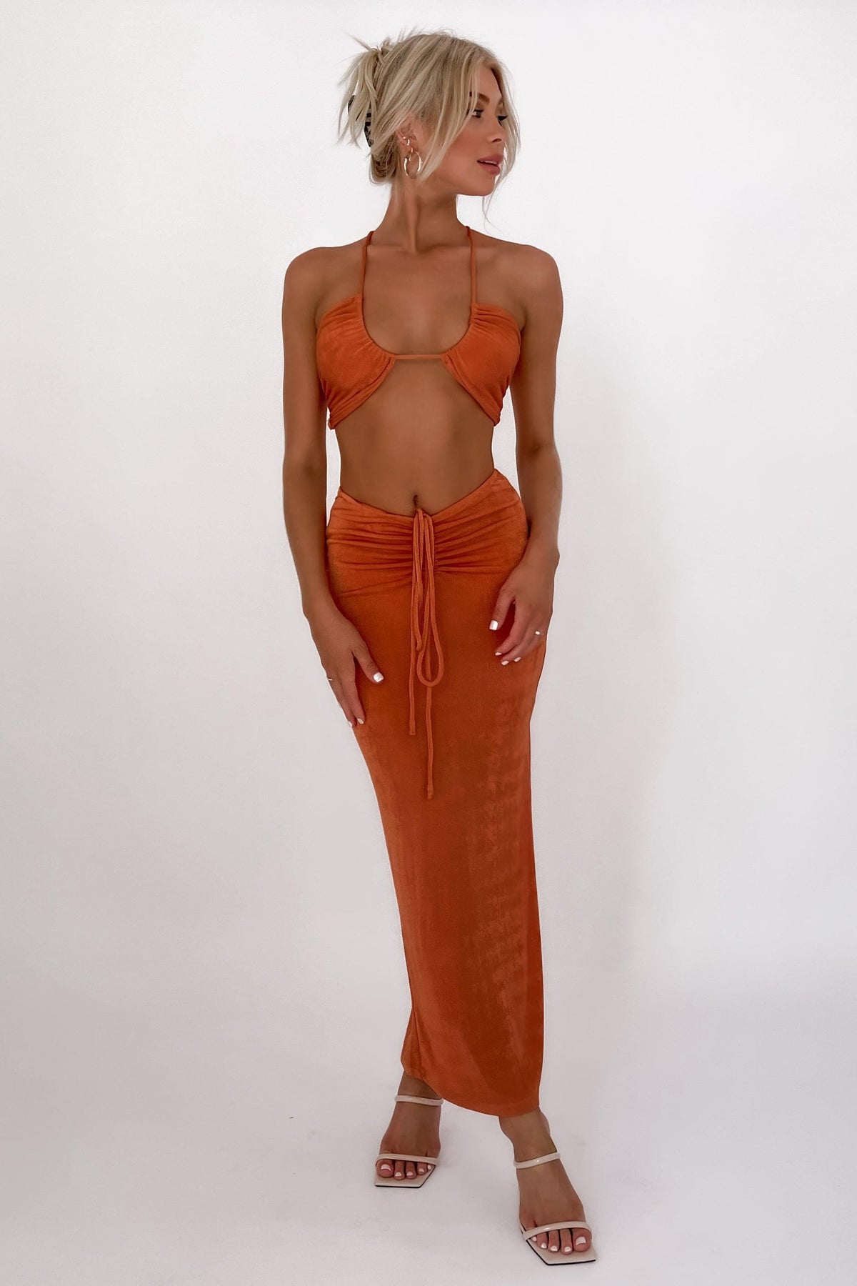 Alarna Top, CROP TOPS, ORANGE, POLYESTER &amp; SPANDEX, POLYESTER AND SPANDEX, Sale, SPANDEX &amp; POLYESTER, SPANDEX AND POLYESTER, TOP, TOPS, Our New Alarna Top Is Now Only $41.00 Exclusive At Mishkah, Our New Alarna Top is now only $41.00-We Have The Latest Women&#39;s Tops @ Mishkah Online Fashion Boutique-MISHKAH