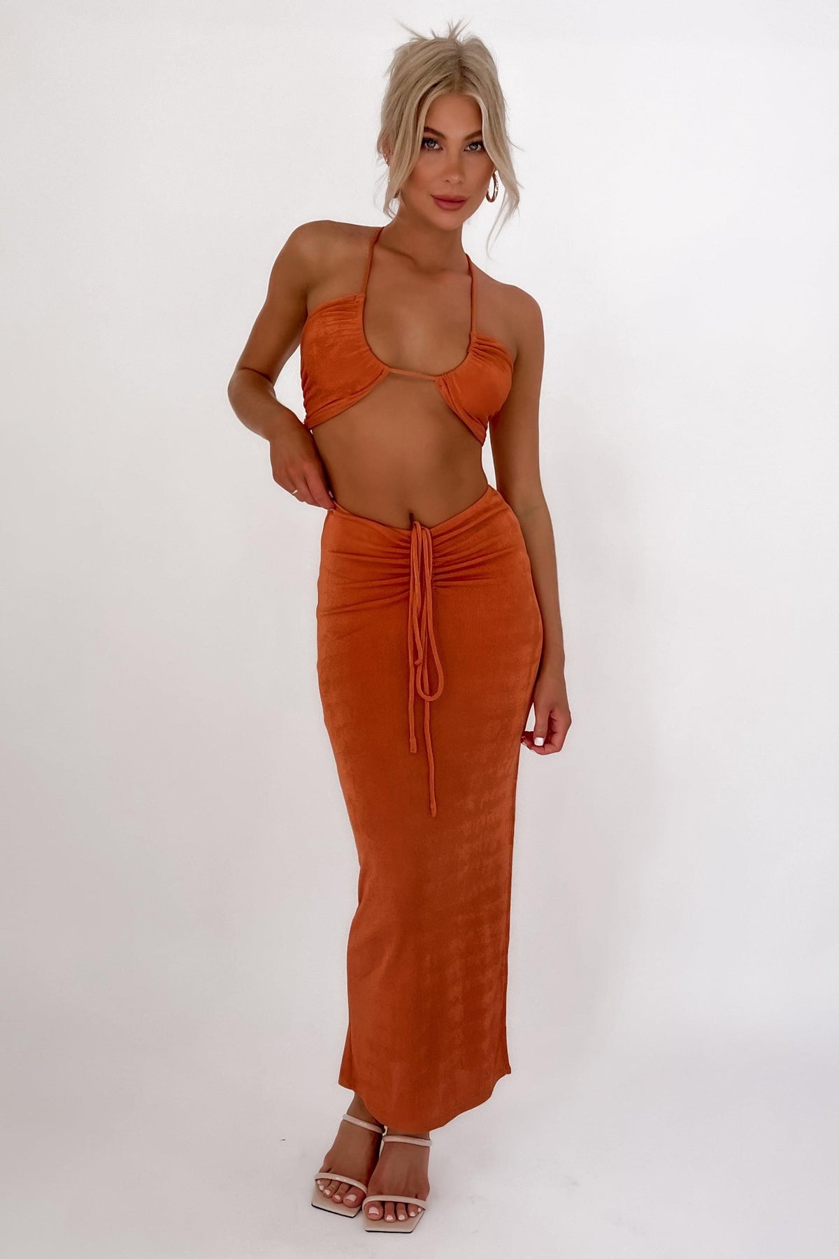 Alarna Top, CROP TOPS, ORANGE, POLYESTER &amp; SPANDEX, POLYESTER AND SPANDEX, Sale, SPANDEX &amp; POLYESTER, SPANDEX AND POLYESTER, TOP, TOPS, Our New Alarna Top Is Now Only $41.00 Exclusive At Mishkah, Our New Alarna Top is now only $41.00-We Have The Latest Women&#39;s Tops @ Mishkah Online Fashion Boutique-MISHKAH