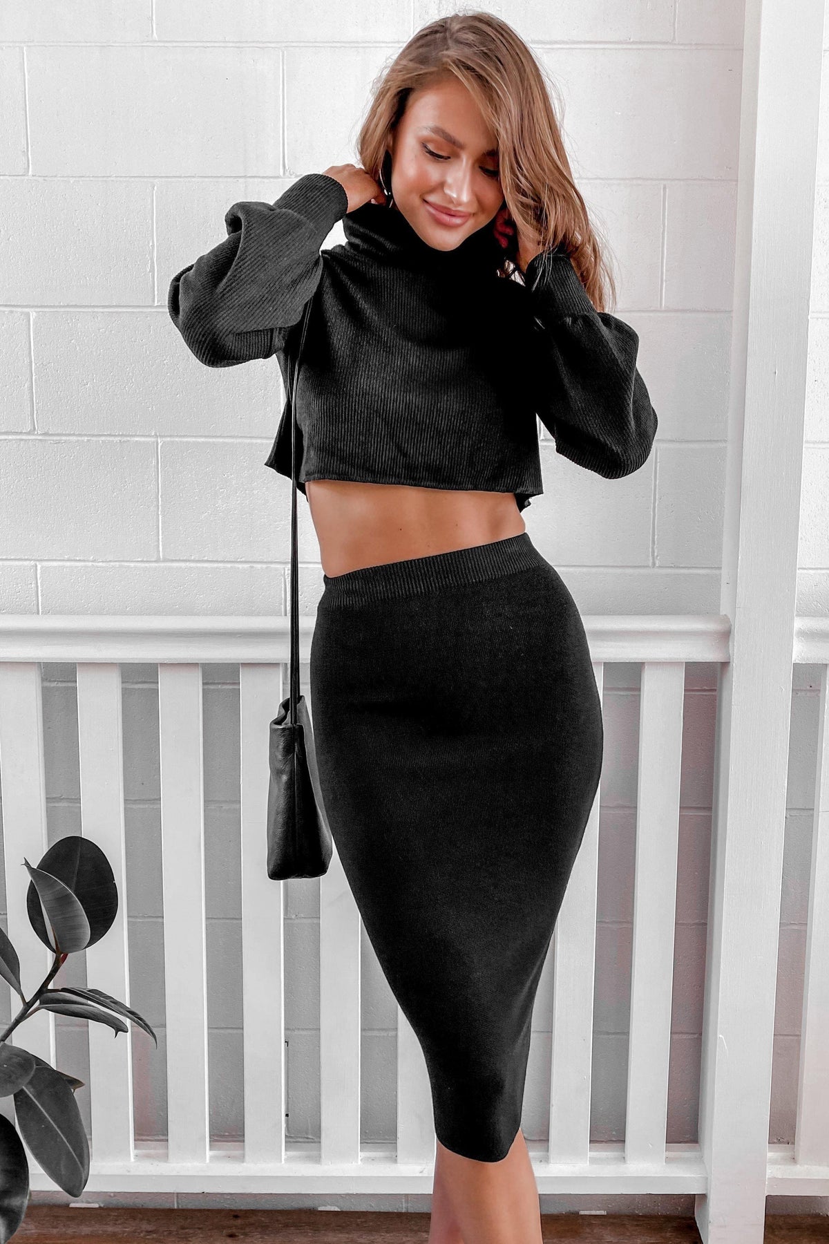 All About You Top, BASICS, BLACK, CROP TOP, CROP TOPS, LONG SLEEVE, Sale, TOPS, Our New All About You Top Is Now Only $49.00 Exclusive At Mishkah, Our New All About You Top is now only $49.00-We Have The Latest Women&#39;s Tops @ Mishkah Online Fashion Boutique-MISHKAH