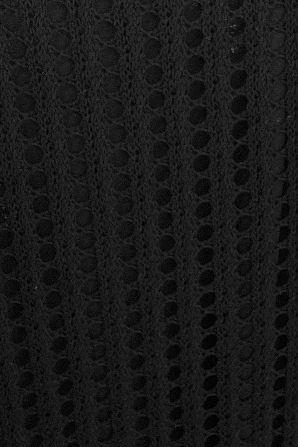 Annia Dress, BLACK, CROCHET, DRESS, DRESSES, MIDI DRESS, new arrivals, POLYESTER, , -MISHKAH