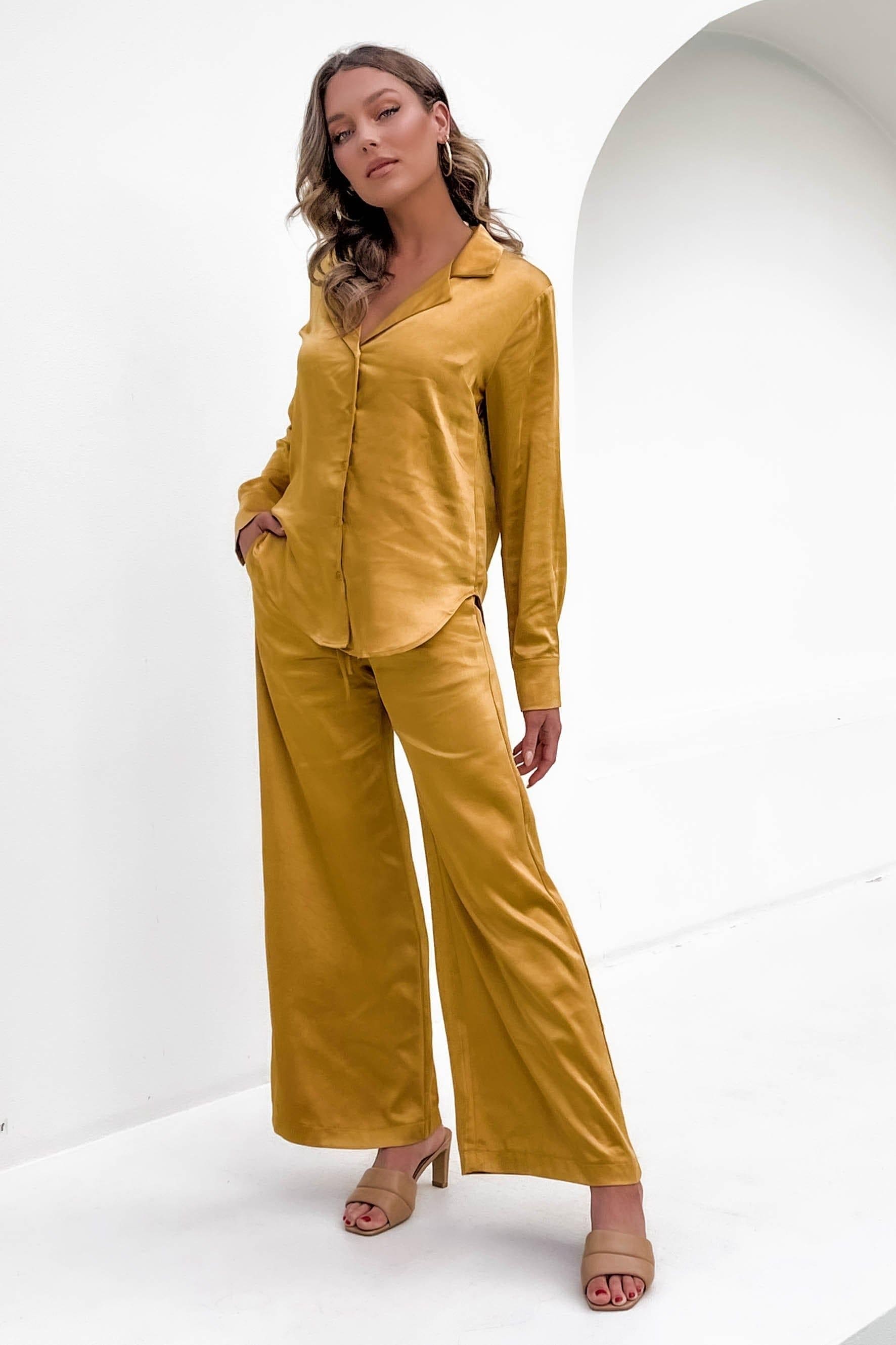 Astri Top, BLOUSE, LONG SLEEVE, POLYESTER, TOP, TOPS, YELLOW, Our New Astri Top Is Now Only $66.00 Exclusive At Mishkah, Our New Astri Top is now only $66.00-We Have The Latest Women's Tops @ Mishkah Online Fashion Boutique-MISHKAH