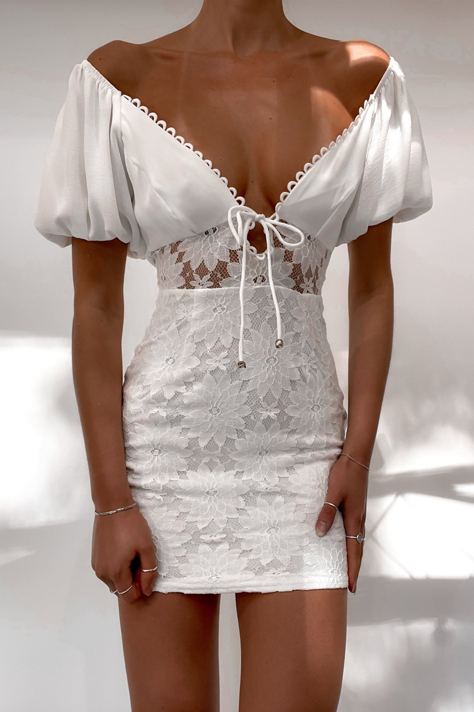 Beach Days Dress, DRESS, DRESSES, MINI DRESS, new arrivals, POLYESTER, WHITE, , -MISHKAH