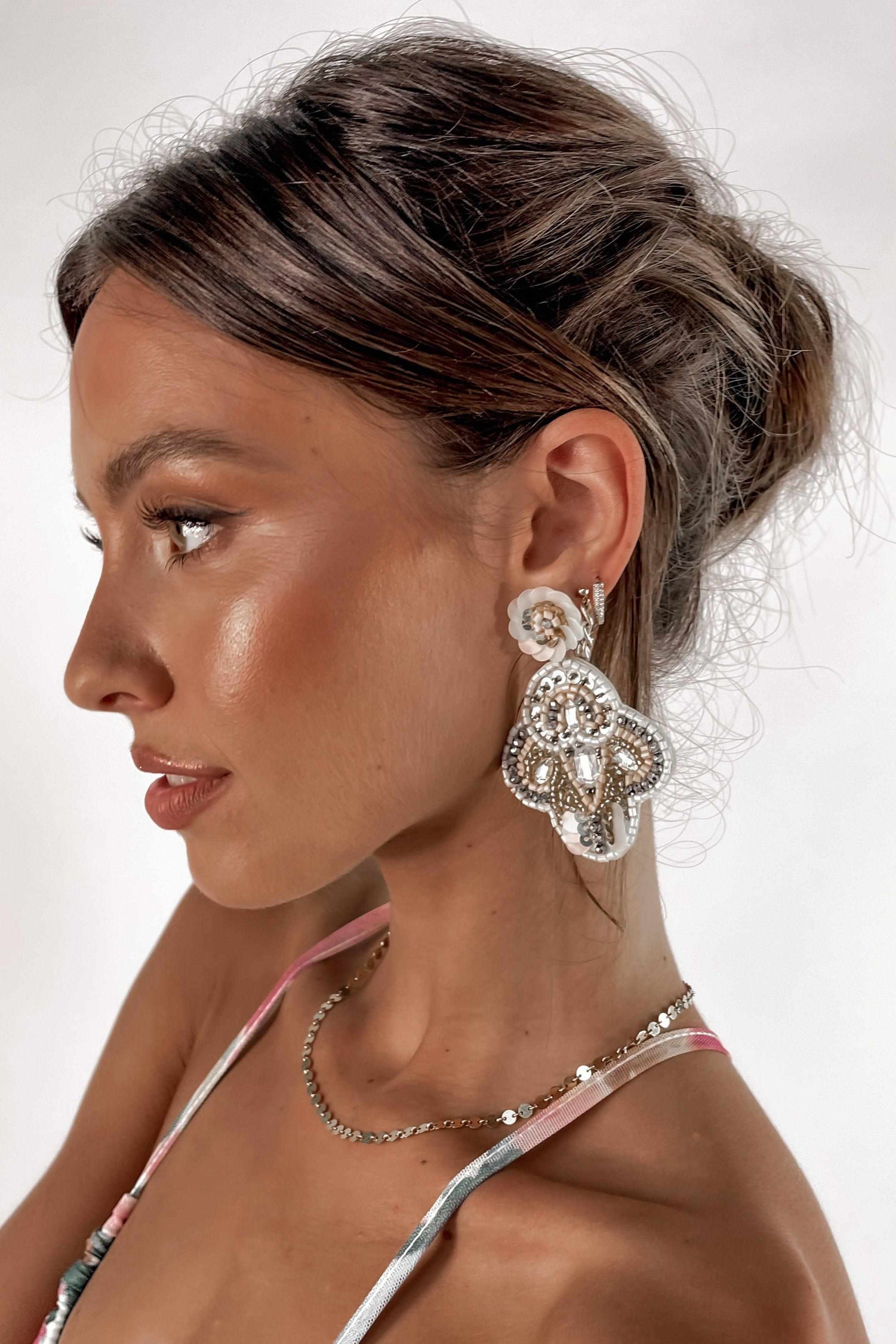 Chantelle Earrings, ACCESSORIES, EARRINGS, JEWELLERY, SILVER, Our New Chantelle Earrings Is Now Only $33.00 Exclusive At Mishkah, We Have The Latest Fashion Accessories @ Mishkah Online Fashion Boutique Our New Chantelle Earrings is now only $33.00-MISHKAH