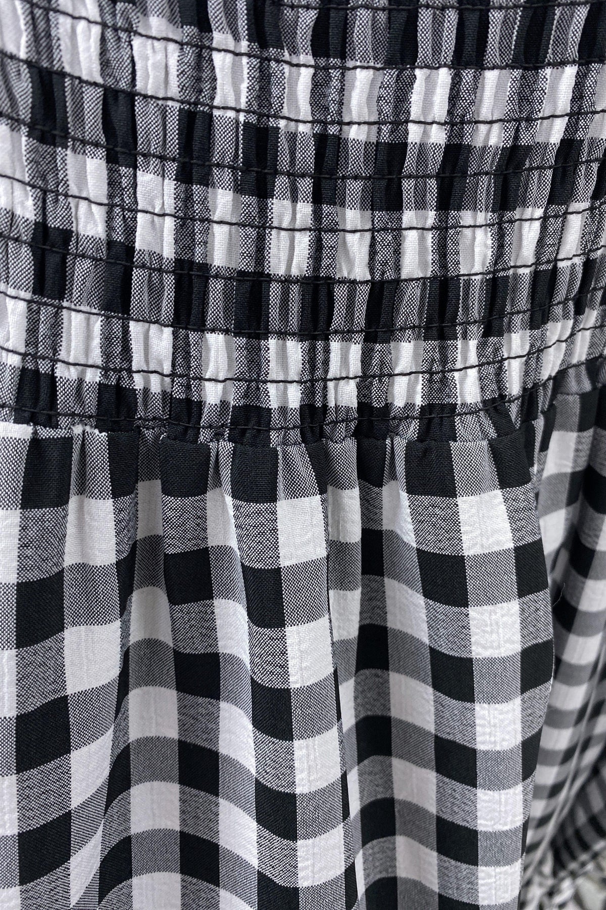 Cimberly Dress, BLACK, CHECKED, DRESS, DRESSES, ELASTANE, LONG SLEEVE, OFF SHOULDER, POLYESTER, PRINT, RUFFLE, SPO-DISABLED, VINTAGE, WAIST TIE, WHITE, Cimberly Dress only $71.00 @ MISHKAH ONLINE FASHION BOUTIQUE, Shop The Latest Women&#39;s Dresses - Our New Cimberly Dress is only $71.00, @ MISHKAH ONLINE FASHION BOUTIQUE-MISHKAH