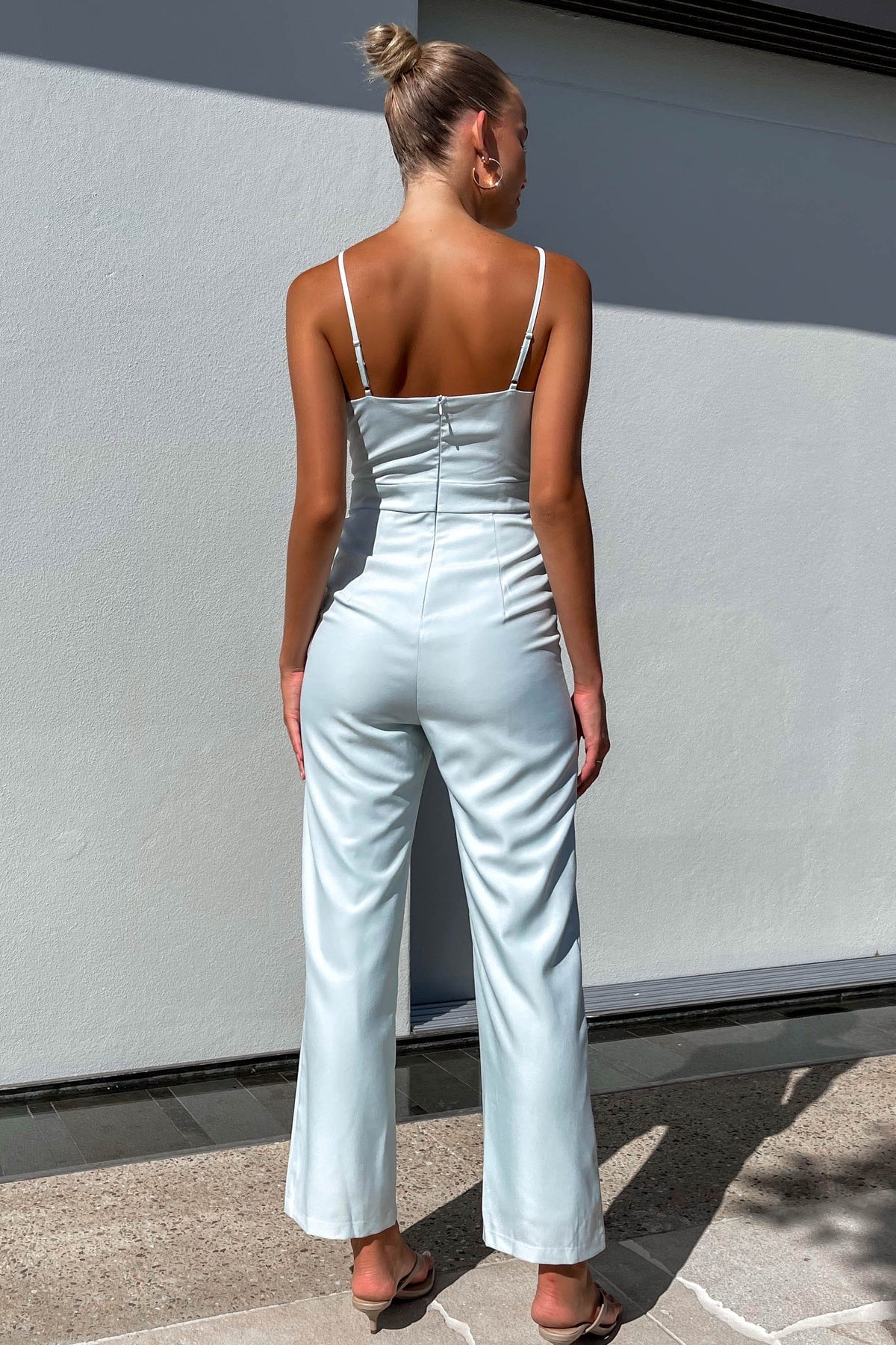 Dallie Jumpsuit, GREEN, JUMPSUIT, JUMPSUITS, new arrivals, POLYESTER &amp; SPANDEX, POLYESTER AND SPANDEX, SPANDEX AND POLYESTER, , -MISHKAH