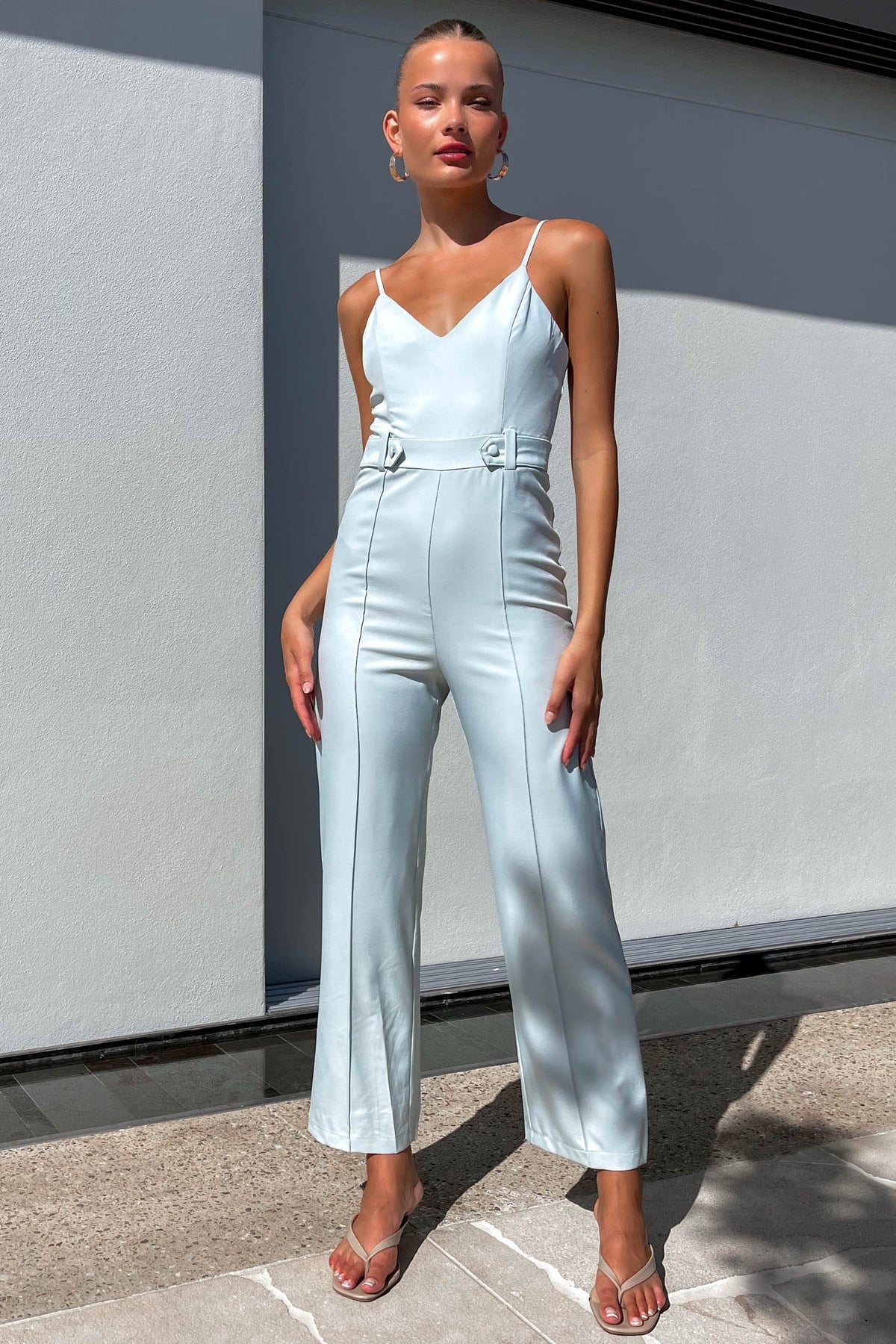 Dallie Jumpsuit, GREEN, JUMPSUIT, JUMPSUITS, new arrivals, POLYESTER &amp; SPANDEX, POLYESTER AND SPANDEX, SPANDEX AND POLYESTER, , -MISHKAH