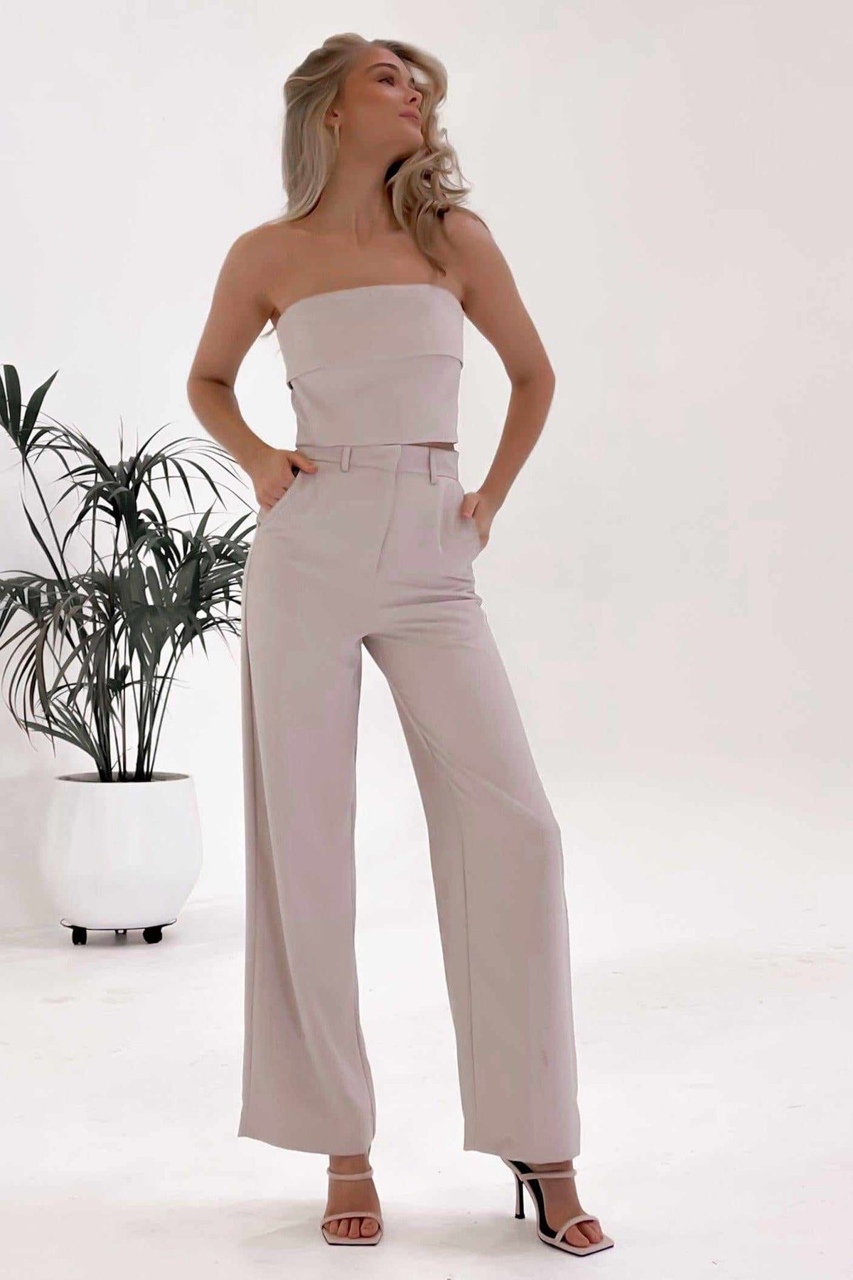 Dawsen Top, BEIGE, CROP TOPS, POLYESTER, TOP, TOPS, Our New Dawsen Top Is Now Only $51.00 Exclusive At Mishkah, Our New Dawsen Top is now only $51.00-We Have The Latest Women&#39;s Tops @ Mishkah Online Fashion Boutique-MISHKAH