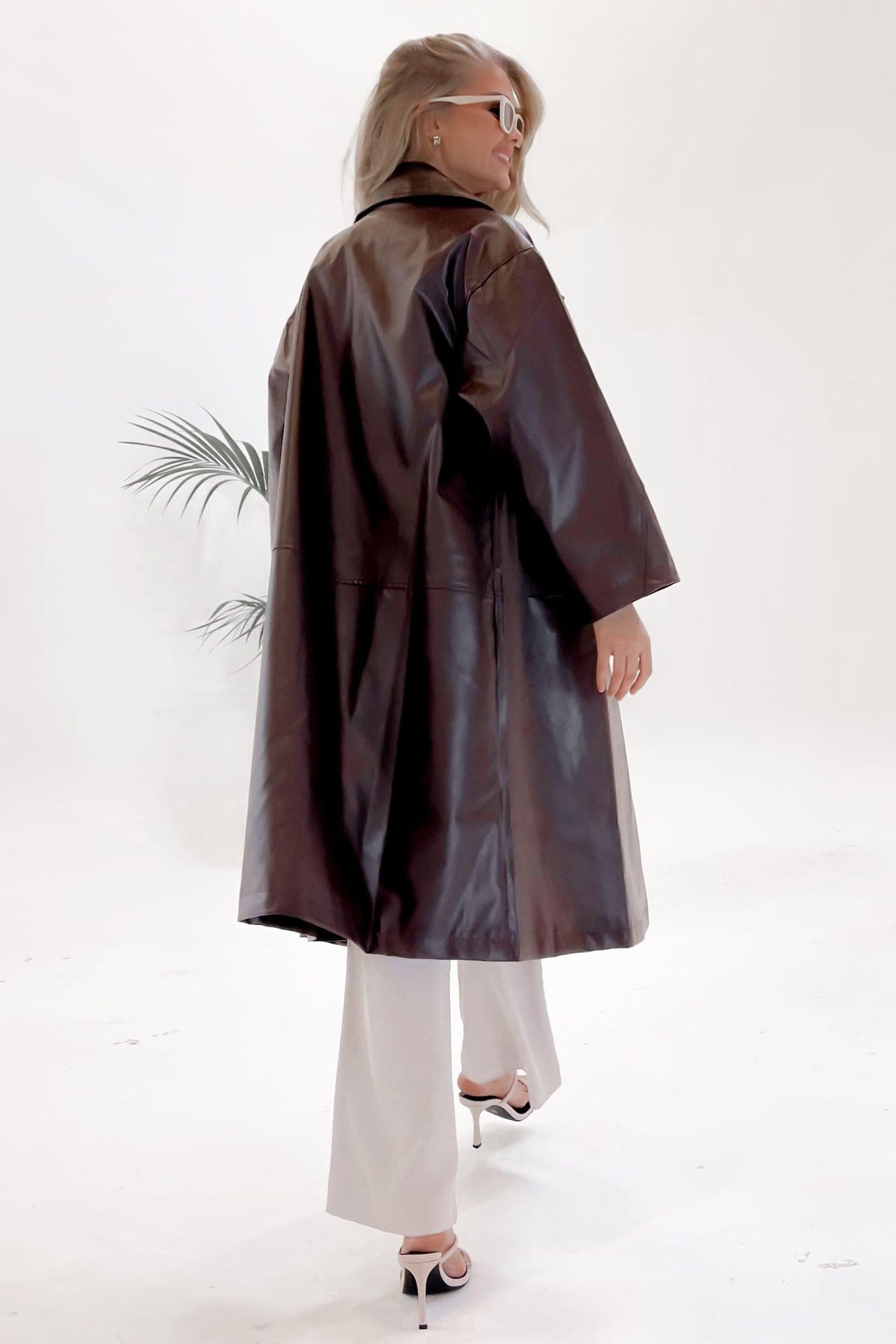 Daytona Jacket, BROWN, JACKETS, LONG SLEEVE, POLYESTER, PU, , -MISHKAH