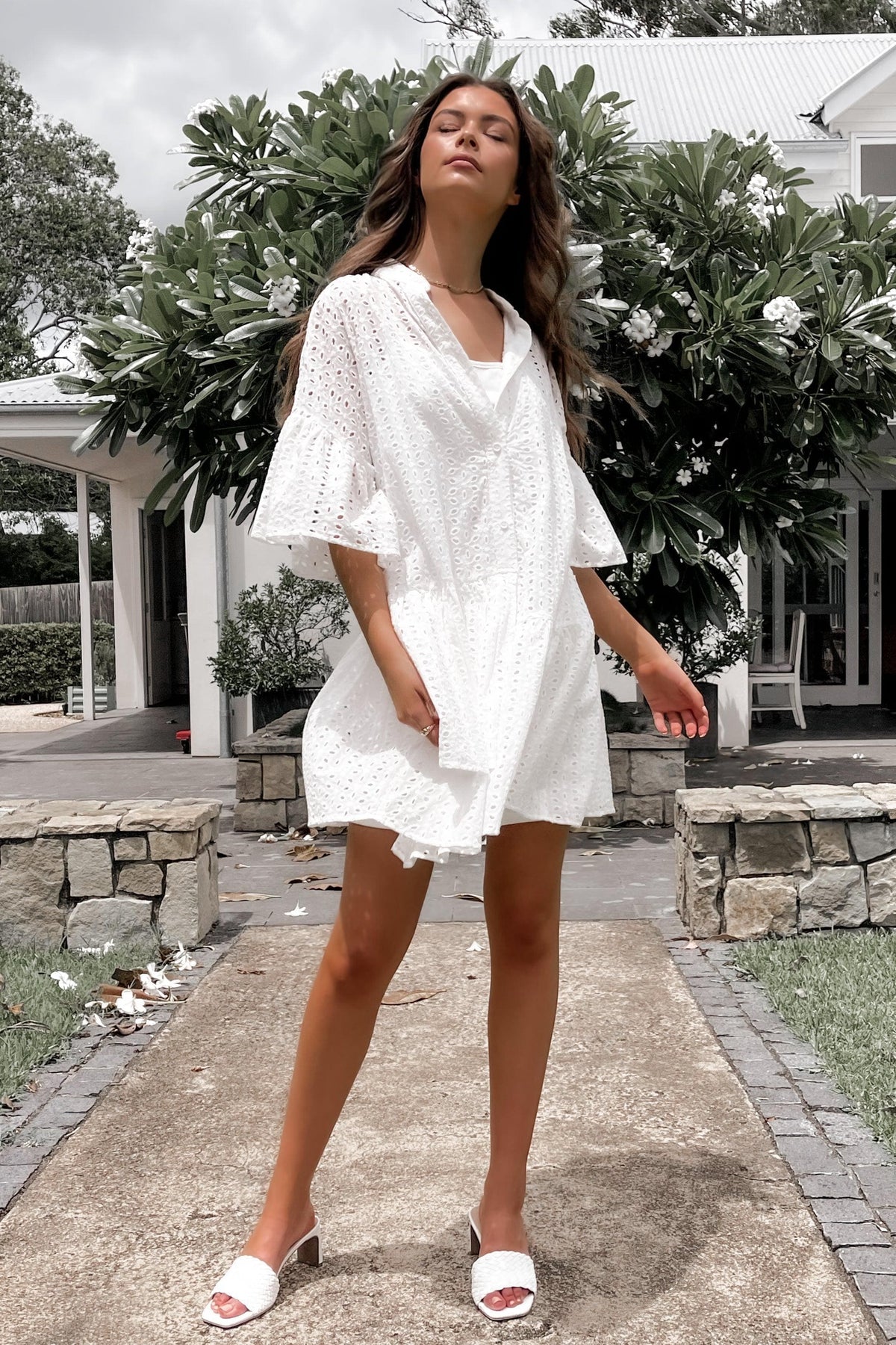 Escape To Rome Dress, BAGGY, BUTTON UP, COTTON, DRESS, DRESSES, LACE, NEW ARRIVALS, POLYESTER, Sale, VINTAGE, WHITE, Escape To Rome Dress only $69.00 @ MISHKAH ONLINE FASHION BOUTIQUE, Shop The Latest Women&#39;s Dresses - Our New Escape To Rome Dress is only $69.00, @ MISHKAH ONLINE FASHION BOUTIQUE-MISHKAH