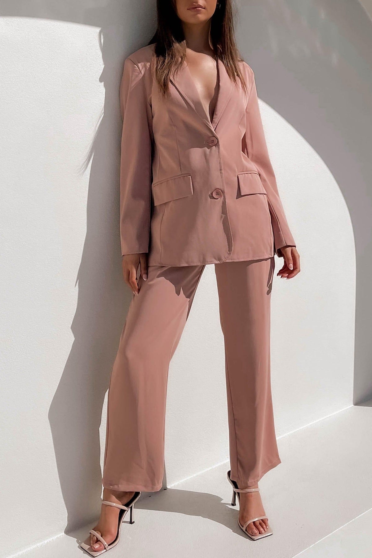 Faris Pants, BEIGE, BLAZER, BOTTOMS, JACKETS, LONG SLEEVE, PANTS, PINK, POLYESTER, SETS, , Our New Faris Pants is only $65.00-We Have The Latest Pants | Shorts | Skirts @ Mishkah Online Fashion Boutique-MISHKAH