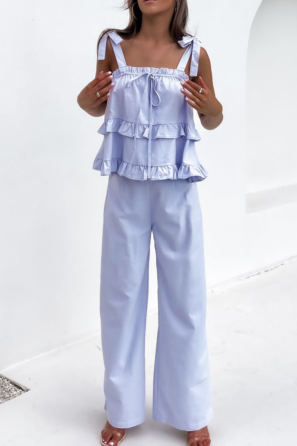 Francina Pants, BLUE, BOTTOMS, COTTON, GREY, LINEN, PANTS, SALE, , Our New Francina Pants is only $66.00-We Have The Latest Pants | Shorts | Skirts @ Mishkah Online Fashion Boutique-MISHKAH