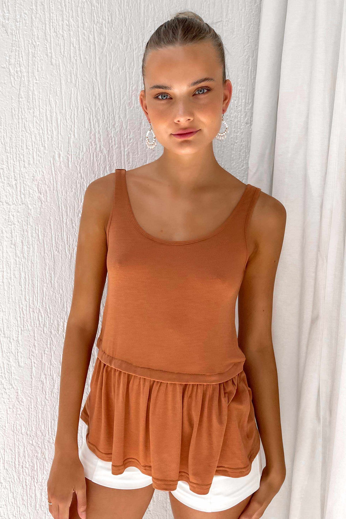 Glam Top, BASIC TOPS, new arrivals, ORANGE, POLYESTER &amp; RAYON &amp; SPANDEX, POLYESTER AND RAYON AND SPANDEX, SALE, TOP, TOPS, Our New Glam Top Is Now Only $51.00 Exclusive At Mishkah, Our New Glam Top is now only $51.00-We Have The Latest Women&#39;s Tops @ Mishkah Online Fashion Boutique-MISHKAH