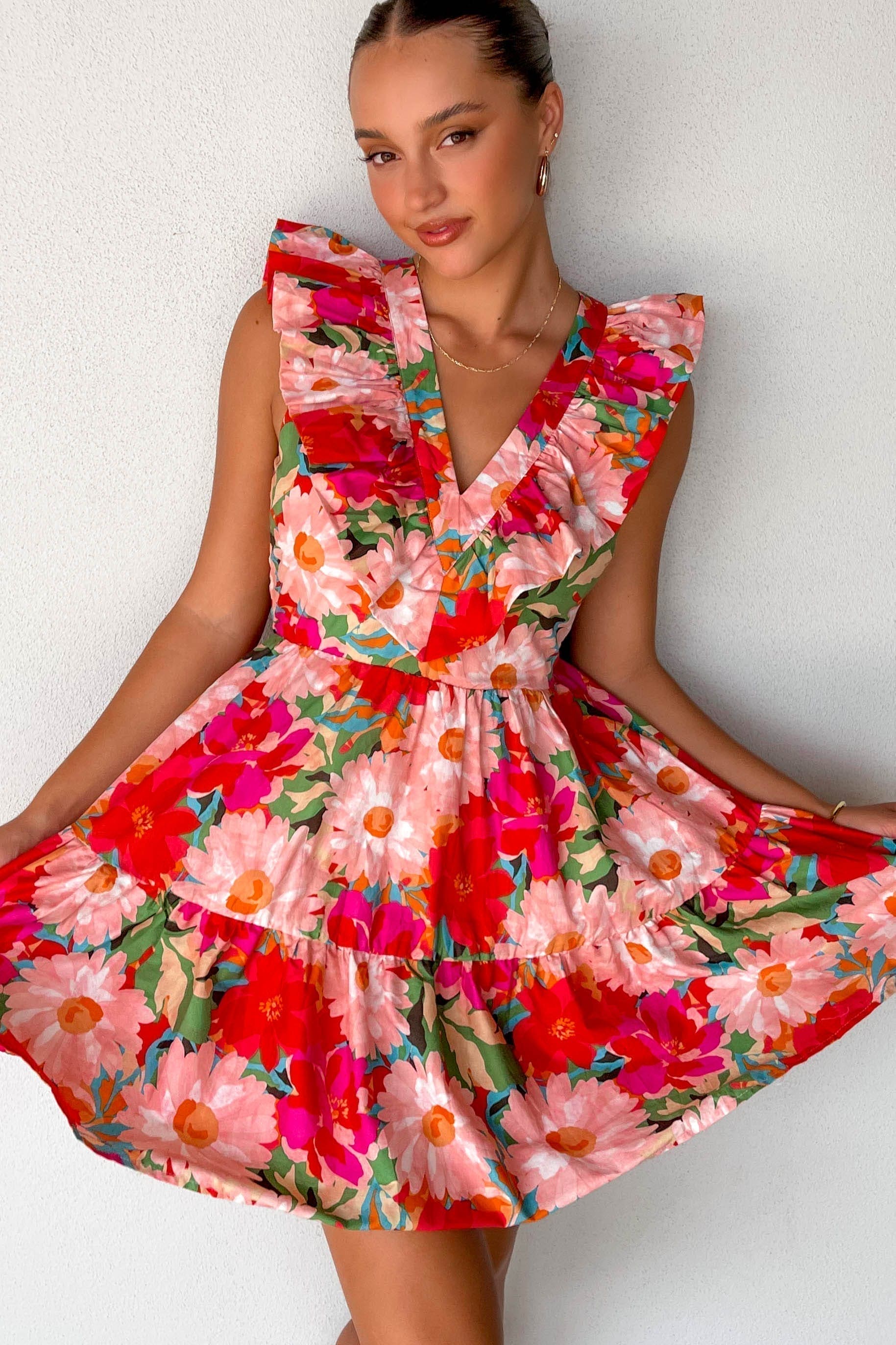 Jacksin Dress, COTTON, DRESS, DRESSES, MINI DRESS, new arrivals, PINK, , -MISHKAH