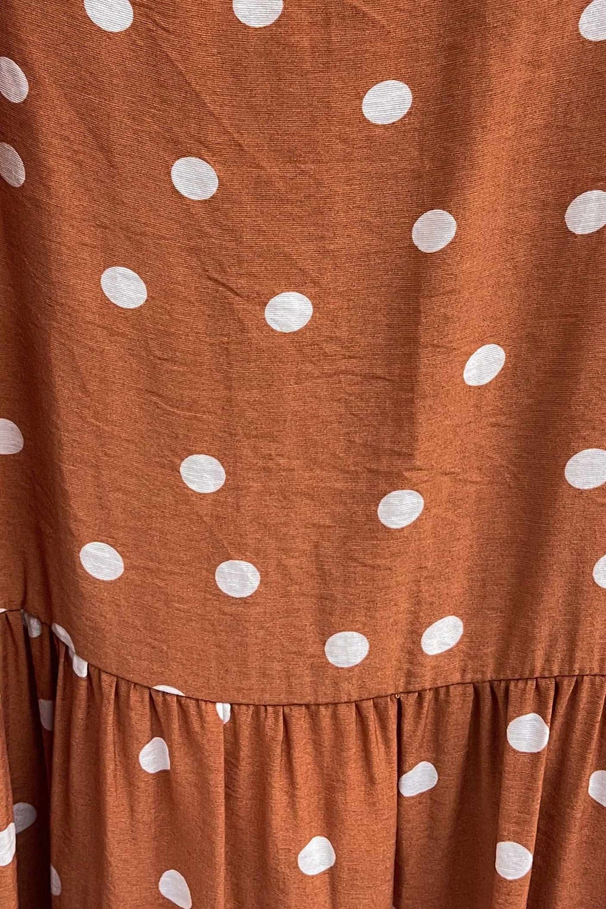 Kamari Dress, BAGGY, DRESS, DRESSES, MAXI DRESS, ORANGE, POLKA DOT, PRINT, VISCOSE AND RAYON, Kamari Dress only $69.00 @ MISHKAH ONLINE FASHION BOUTIQUE, Shop The Latest Women&#39;s Dresses - Our New Kamari Dress is only $69.00, @ MISHKAH ONLINE FASHION BOUTIQUE-MISHKAH