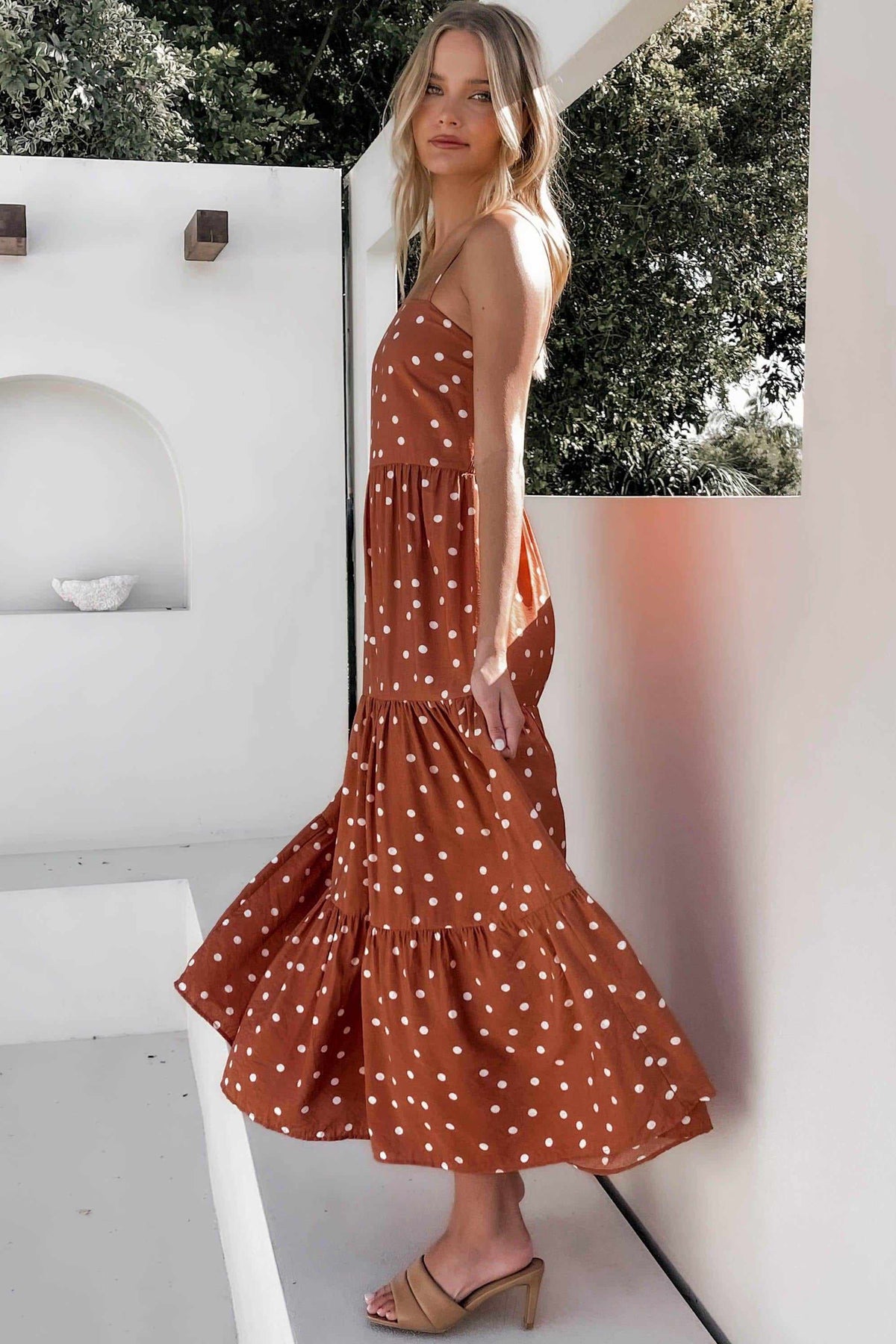 Kamari Dress, BAGGY, DRESS, DRESSES, MAXI DRESS, ORANGE, POLKA DOT, PRINT, VISCOSE AND RAYON, Kamari Dress only $69.00 @ MISHKAH ONLINE FASHION BOUTIQUE, Shop The Latest Women&#39;s Dresses - Our New Kamari Dress is only $69.00, @ MISHKAH ONLINE FASHION BOUTIQUE-MISHKAH