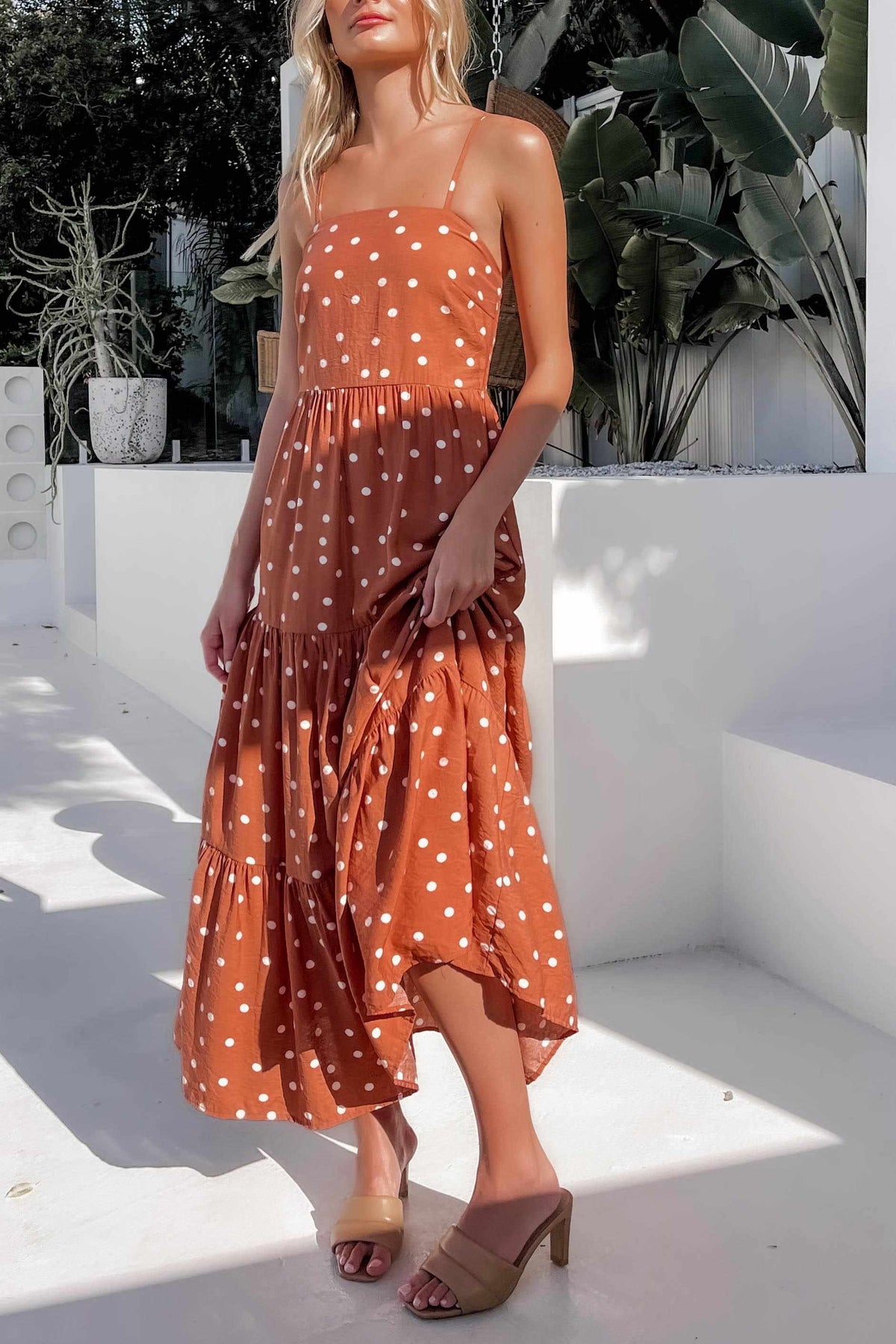 Kamari Dress, BAGGY, DRESS, DRESSES, MAXI DRESS, ORANGE, POLKA DOT, PRINT, VISCOSE AND RAYON, Kamari Dress only $69.00 @ MISHKAH ONLINE FASHION BOUTIQUE, Shop The Latest Women&#39;s Dresses - Our New Kamari Dress is only $69.00, @ MISHKAH ONLINE FASHION BOUTIQUE-MISHKAH