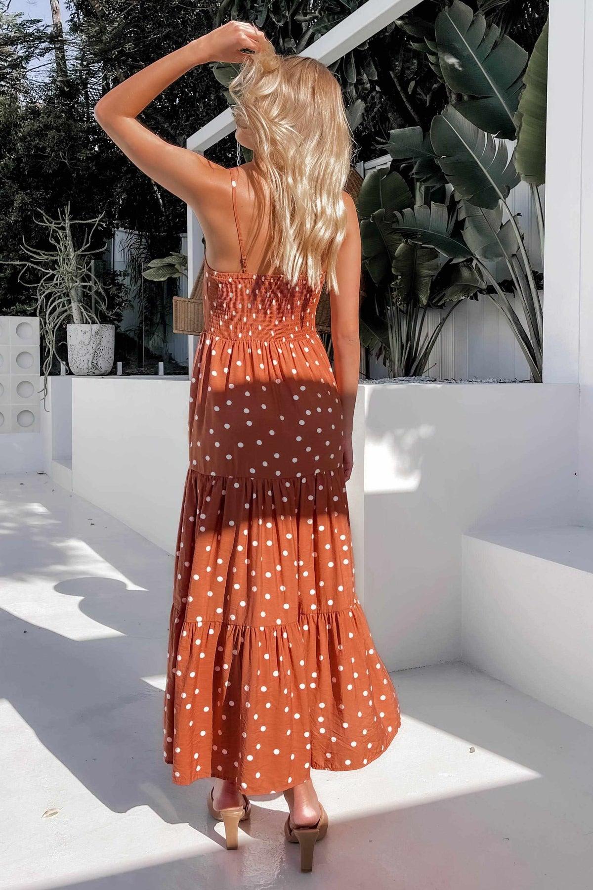 Kamari Dress, BAGGY, DRESS, DRESSES, MAXI DRESS, ORANGE, POLKA DOT, PRINT, VISCOSE AND RAYON, Kamari Dress only $69.00 @ MISHKAH ONLINE FASHION BOUTIQUE, Shop The Latest Women&#39;s Dresses - Our New Kamari Dress is only $69.00, @ MISHKAH ONLINE FASHION BOUTIQUE-MISHKAH