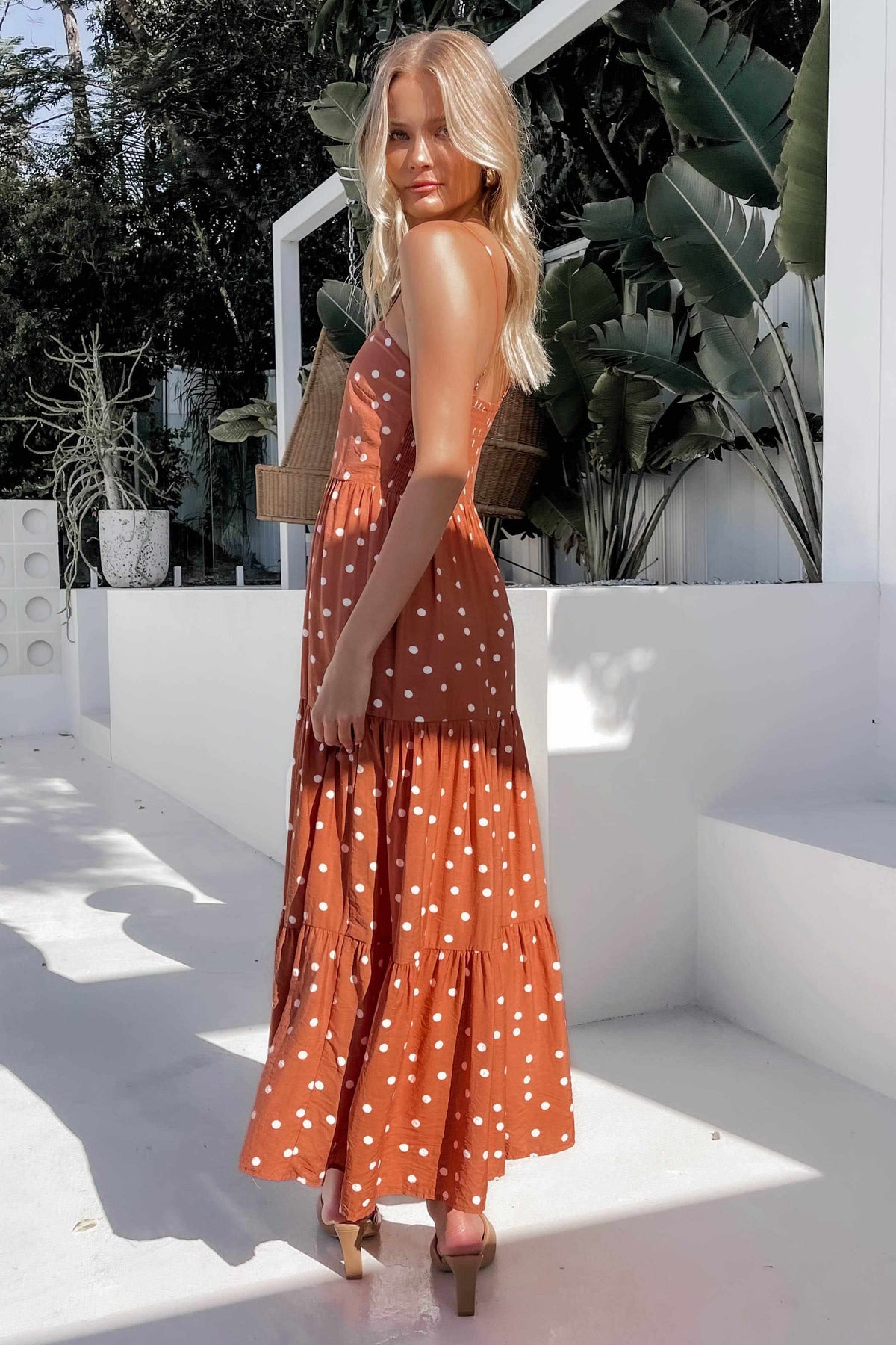 Kamari Dress, BAGGY, DRESS, DRESSES, MAXI DRESS, ORANGE, POLKA DOT, PRINT, VISCOSE AND RAYON, Kamari Dress only $69.00 @ MISHKAH ONLINE FASHION BOUTIQUE, Shop The Latest Women&#39;s Dresses - Our New Kamari Dress is only $69.00, @ MISHKAH ONLINE FASHION BOUTIQUE-MISHKAH