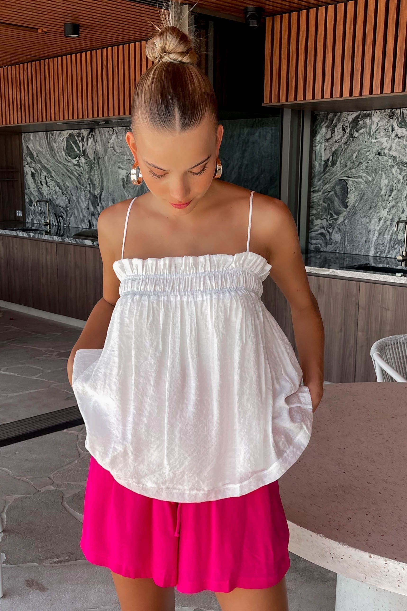 Kayan Top, BAMBOO & COTTLE & TENCEL, BAMBOO AND COTTLE AND TENCEL, CROP TOP, CROP TOPS, new arrivals, TOP, TOPS, WHITE, , -MISHKAH