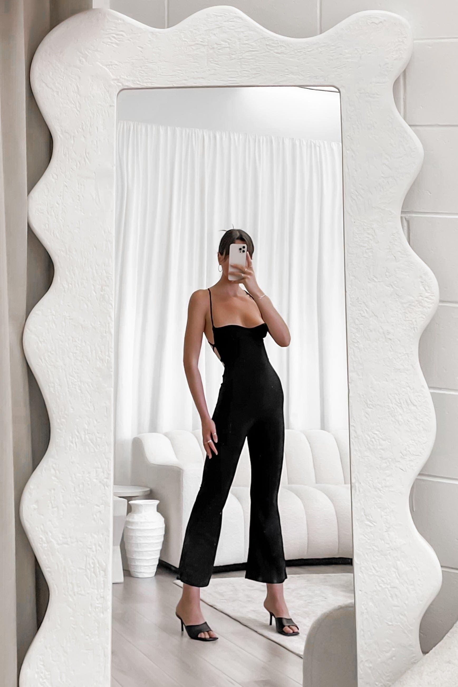 Kenadie Jumpsuit, BLACK, COTTON, JUMPSUITS, NEW ARRIVALS, POLYESTER, , -MISHKAH