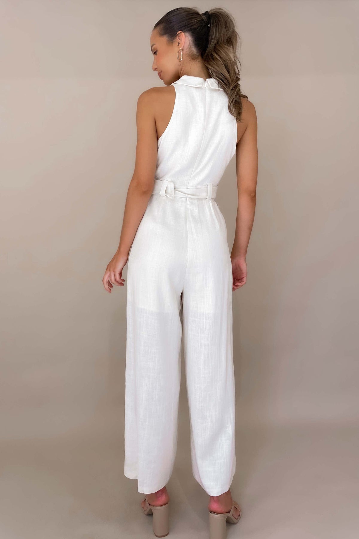 Kylan Jumpsuit, BEIGE, COTTON &amp; RAYON, COTTON AND RAYON, JUMPSUIT, JUMPSUITS, new arrivals, RAYON &amp; COTTON, RAYON AND COTTON, , -MISHKAH