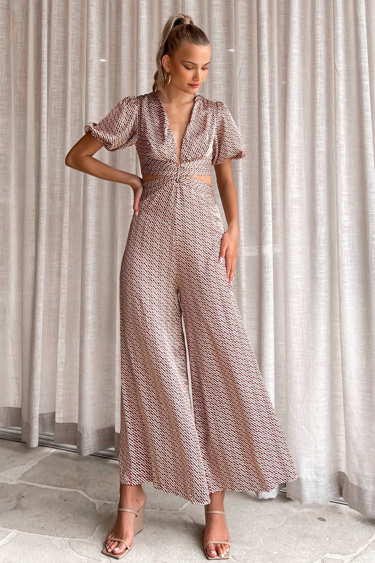 Lights Outs Jumpsuit, JUMPSUIT, JUMPSUITS, new arrivals, PINK, POLYESTER, , -MISHKAH