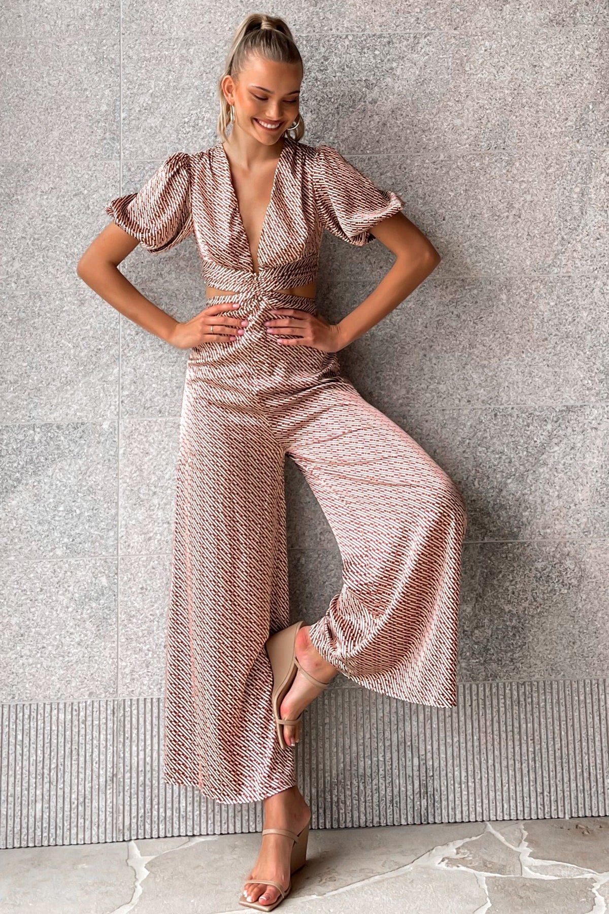 Lights Outs Jumpsuit, JUMPSUIT, JUMPSUITS, new arrivals, PINK, POLYESTER, , -MISHKAH