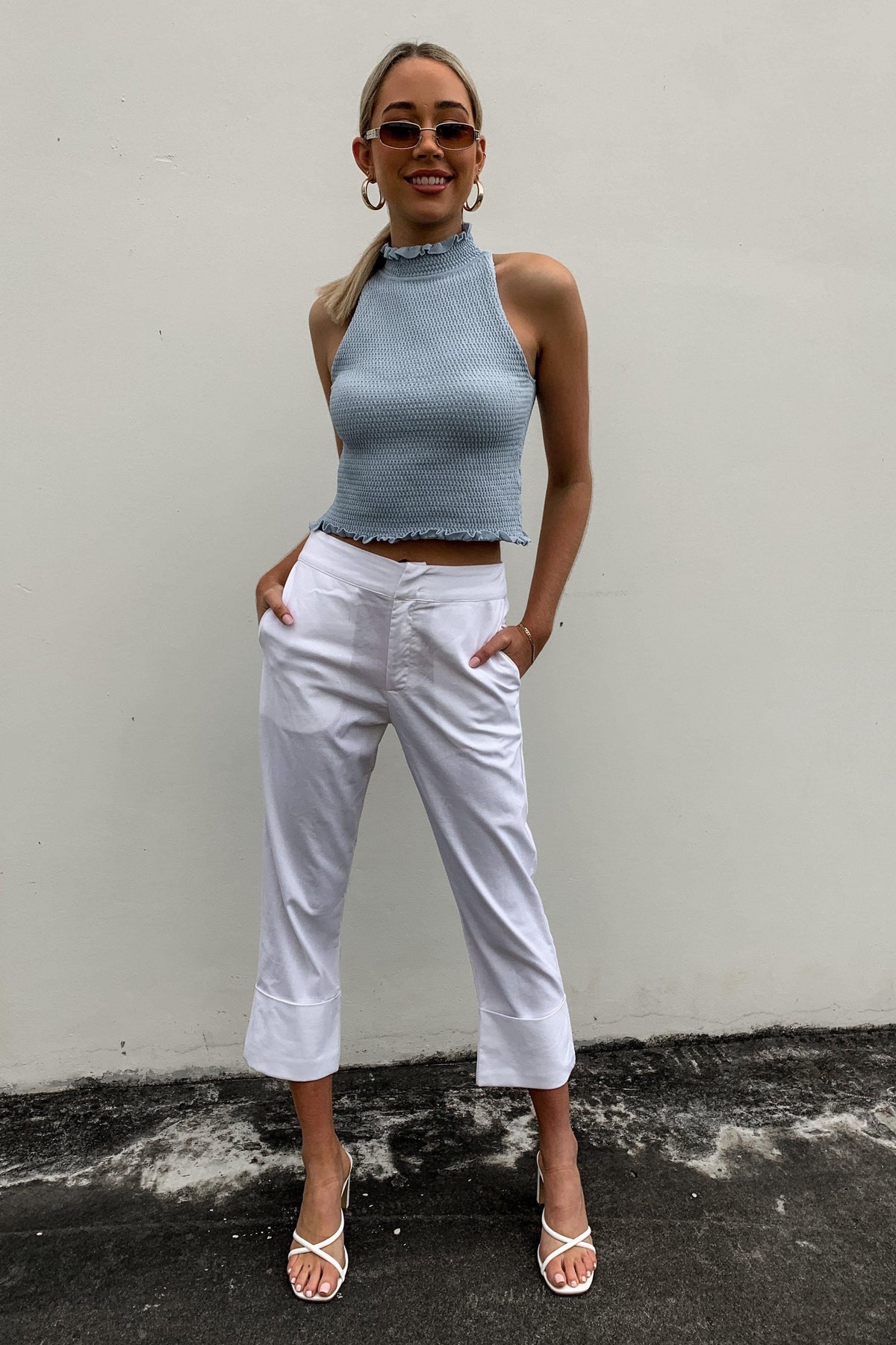 Lost Definition Pants, BOTTOMS, PANTS, WHITE, Shop The Latest Lost Definition Pants Only 44.00 from MISHKAH FASHION:, Our New Lost Definition Pants is only $45.00-We Have The Latest Pants | Shorts | Skirts @ Mishkah Online Fashion Boutique-MISHKAH