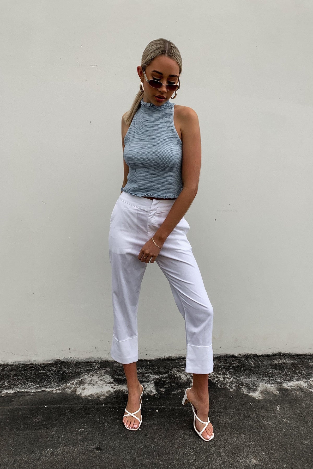 Lost Definition Pants, BOTTOMS, PANTS, WHITE, Shop The Latest Lost Definition Pants Only 44.00 from MISHKAH FASHION:, Our New Lost Definition Pants is only $45.00-We Have The Latest Pants | Shorts | Skirts @ Mishkah Online Fashion Boutique-MISHKAH