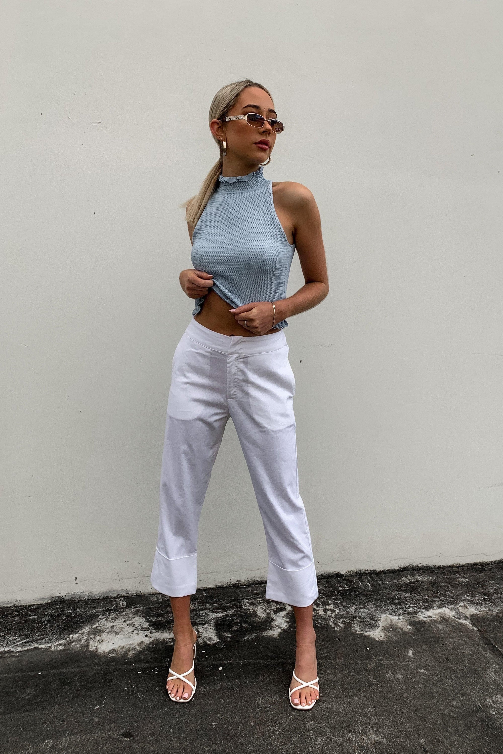 Lost Definition Pants, BOTTOMS, PANTS, WHITE, Shop The Latest Lost Definition Pants Only 44.00 from MISHKAH FASHION:, Our New Lost Definition Pants is only $45.00-We Have The Latest Pants | Shorts | Skirts @ Mishkah Online Fashion Boutique-MISHKAH