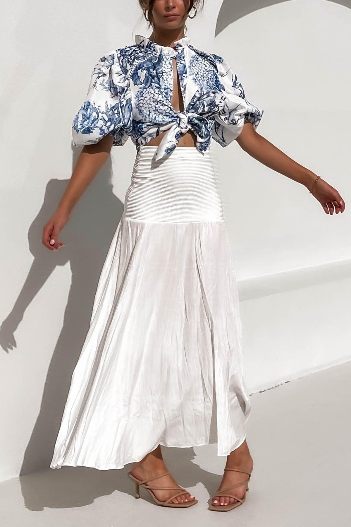 Majesty Skirt, BOTTOMS, MAXI SKIRT, Sale, SKIRTS, WHITE, , Our New Majesty Skirt is only $81.00-We Have The Latest Pants | Shorts | Skirts @ Mishkah Online Fashion Boutique-MISHKAH