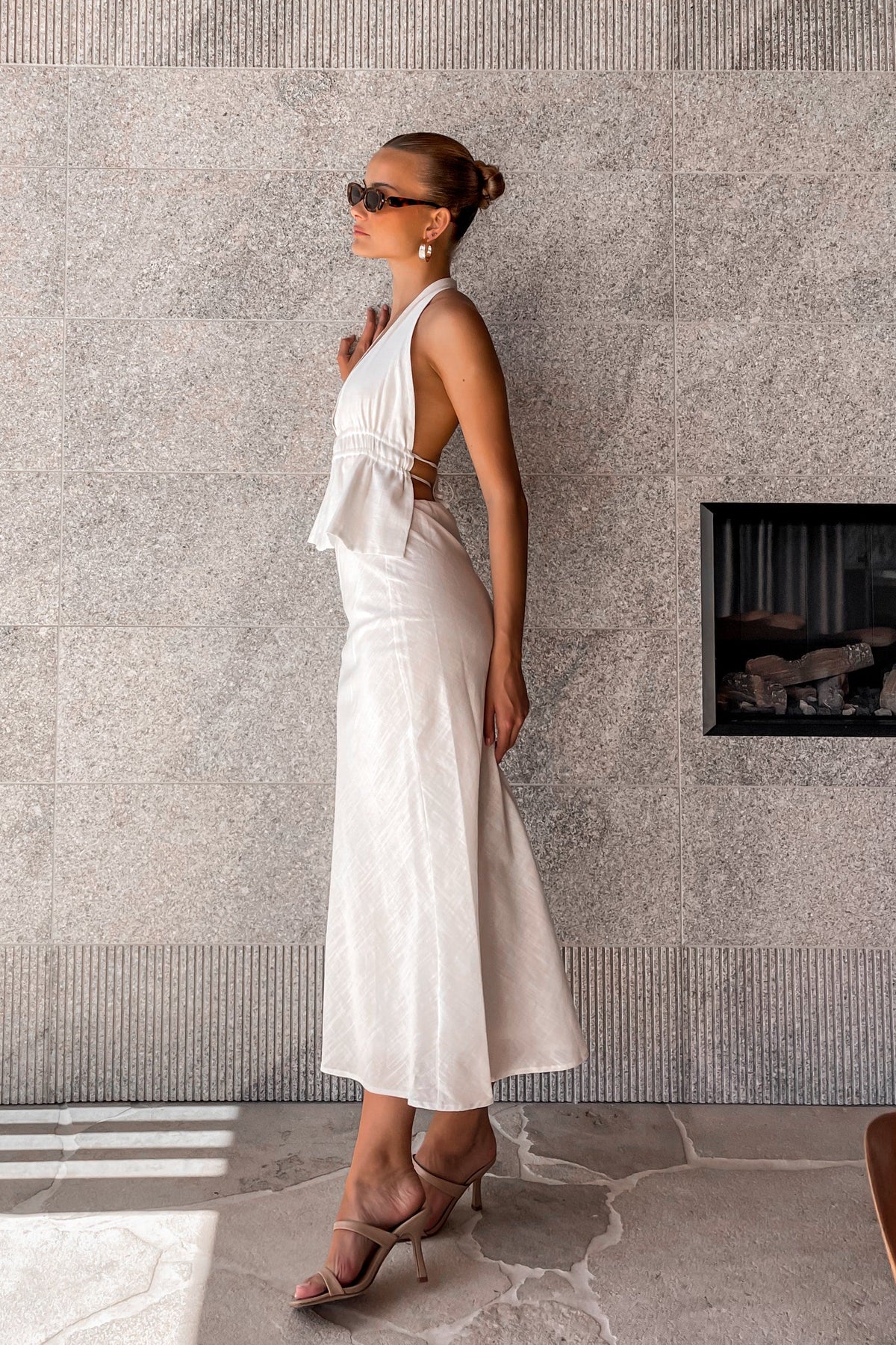 Mikayla Set, BOTTOMS, COTTON, MAXI SKIRT, new arrivals, SETS, SKIRT, SKIRTS, TOP, TOPS, WHITE, , -MISHKAH