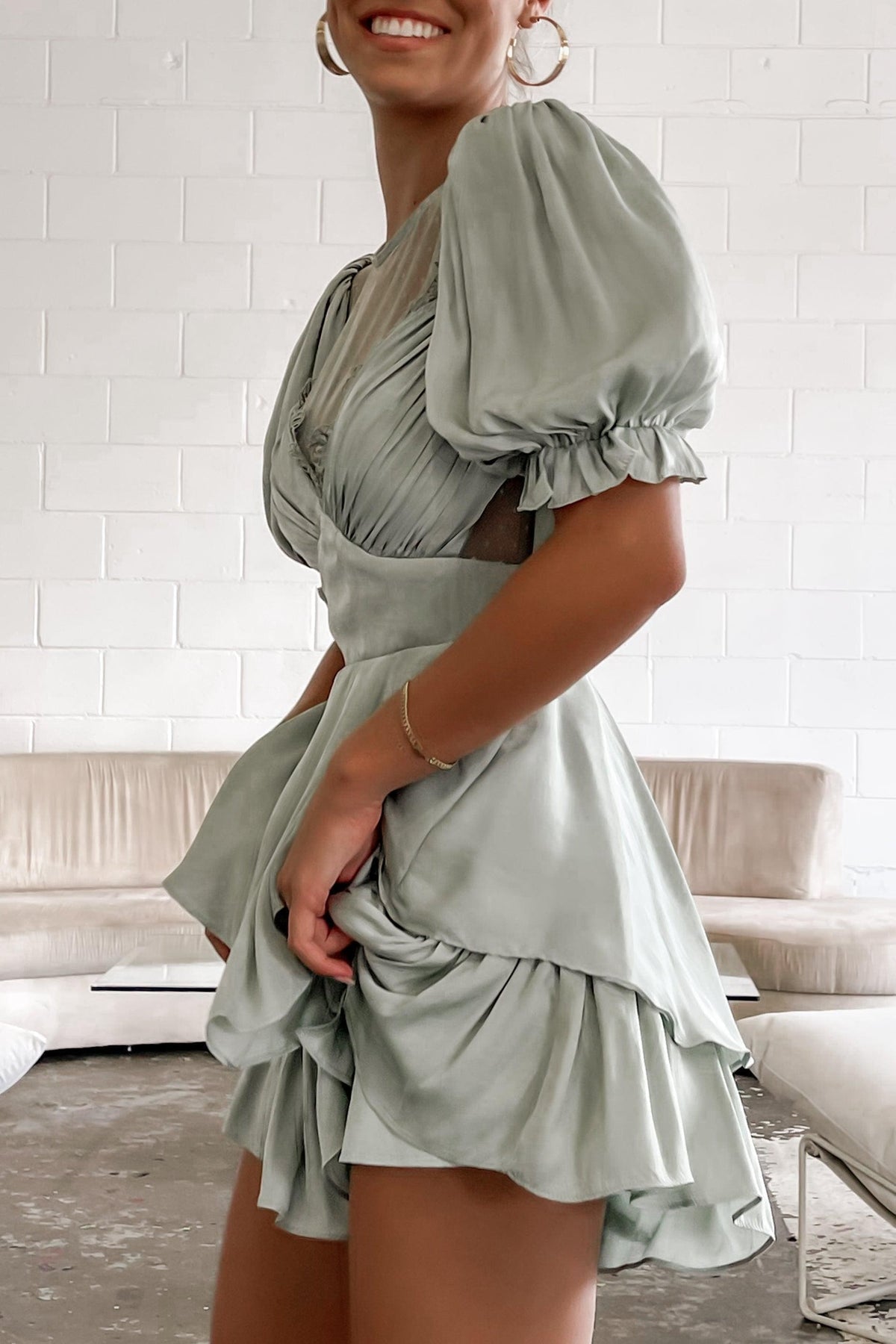 Nollie Playsuit, GREEN, PLAYSUITS, POLYESTER, Sale, , -MISHKAH