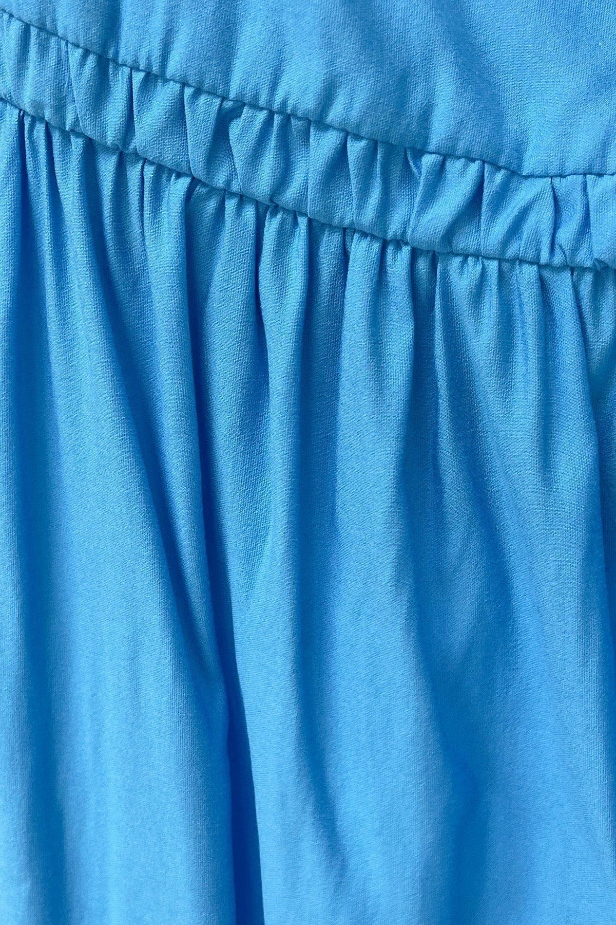 Olita Skirt, BLUE, BOTTOMS, MIDI SKIRT, new arrivals, POLYESTER &amp; RAYON, POLYESTER AND RAYON, RAYON AND POLYESTER, SKIRTS, , -MISHKAH