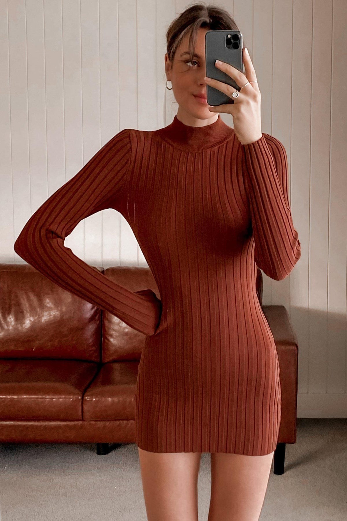 Paige Dress, BROWN, DRESS, DRESSES, LONG SLEEVE, Sale, Shop The Latest Paige Dress Only 62.00 from MISHKAH FASHION:, -MISHKAH