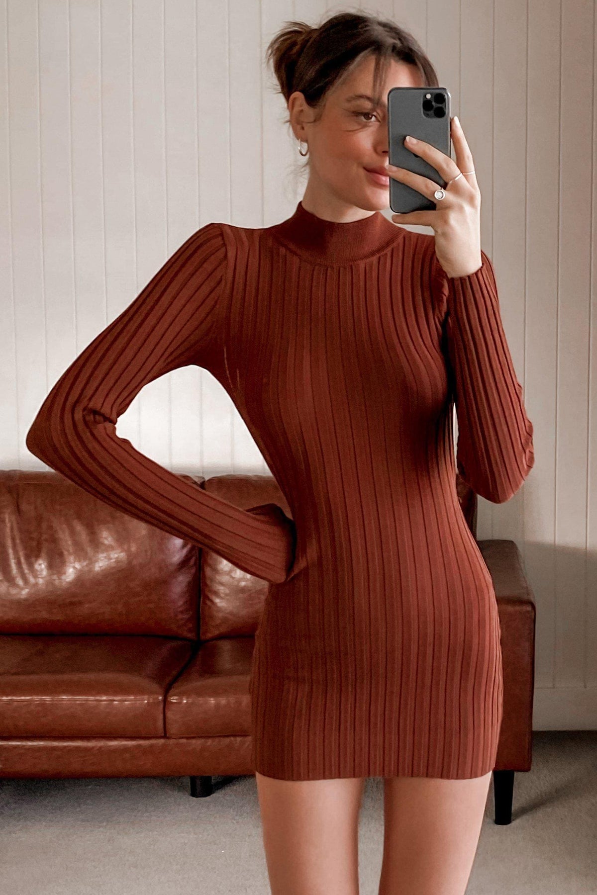 Paige Dress, BROWN, DRESS, DRESSES, LONG SLEEVE, Sale, Shop The Latest Paige Dress Only 62.00 from MISHKAH FASHION:, -MISHKAH