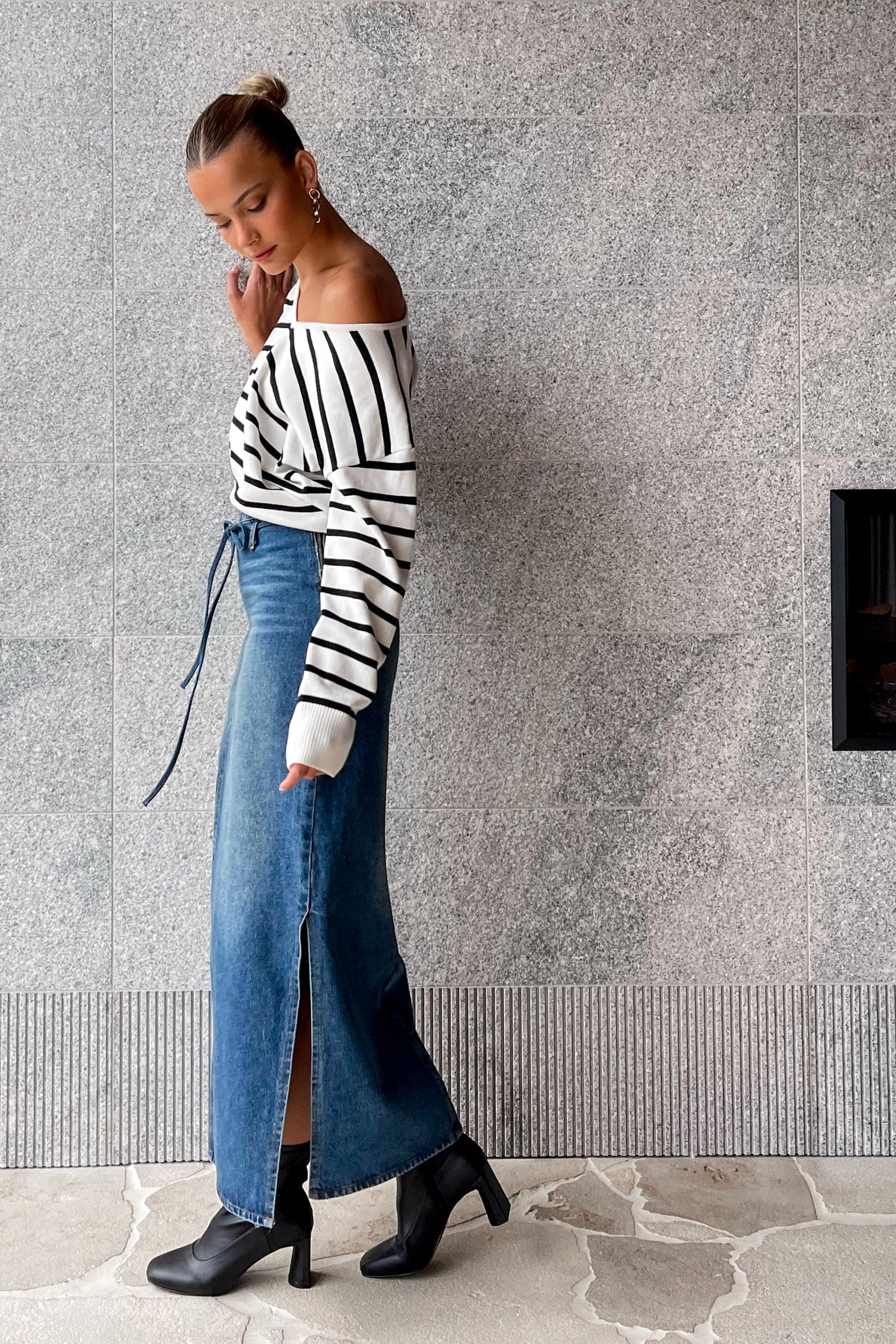 Penny Top, BASIC TOPS, CASUAL TOPS, KNIT, KNITS, KNITTED, LONG SLEEVE, new arrivals, TOP, TOPS, WHITE, , -MISHKAH
