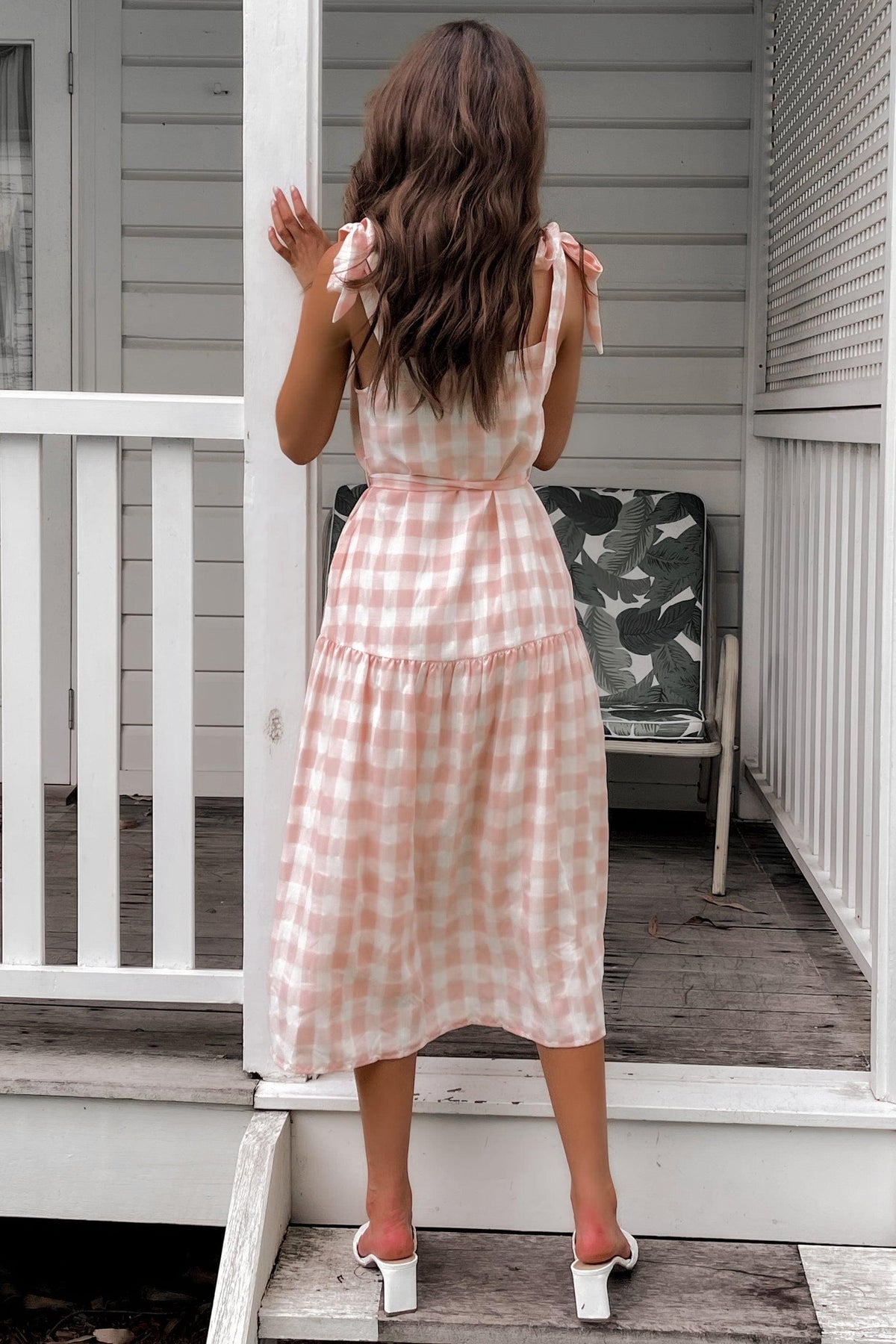 Places To Be Dress, BUTTON UP, CHECK, COTTON, DRESS, DRESSES, MIDI DRESS, PINK, POLYESTER, PRINT, Sale, TIE UP STRAPS, WAIST TIE, Places To Be Dress only $66.00 @ MISHKAH ONLINE FASHION BOUTIQUE, Shop The Latest Women&#39;s Dresses - Our New Places To Be Dress is only $66.00, @ MISHKAH ONLINE FASHION BOUTIQUE-MISHKAH