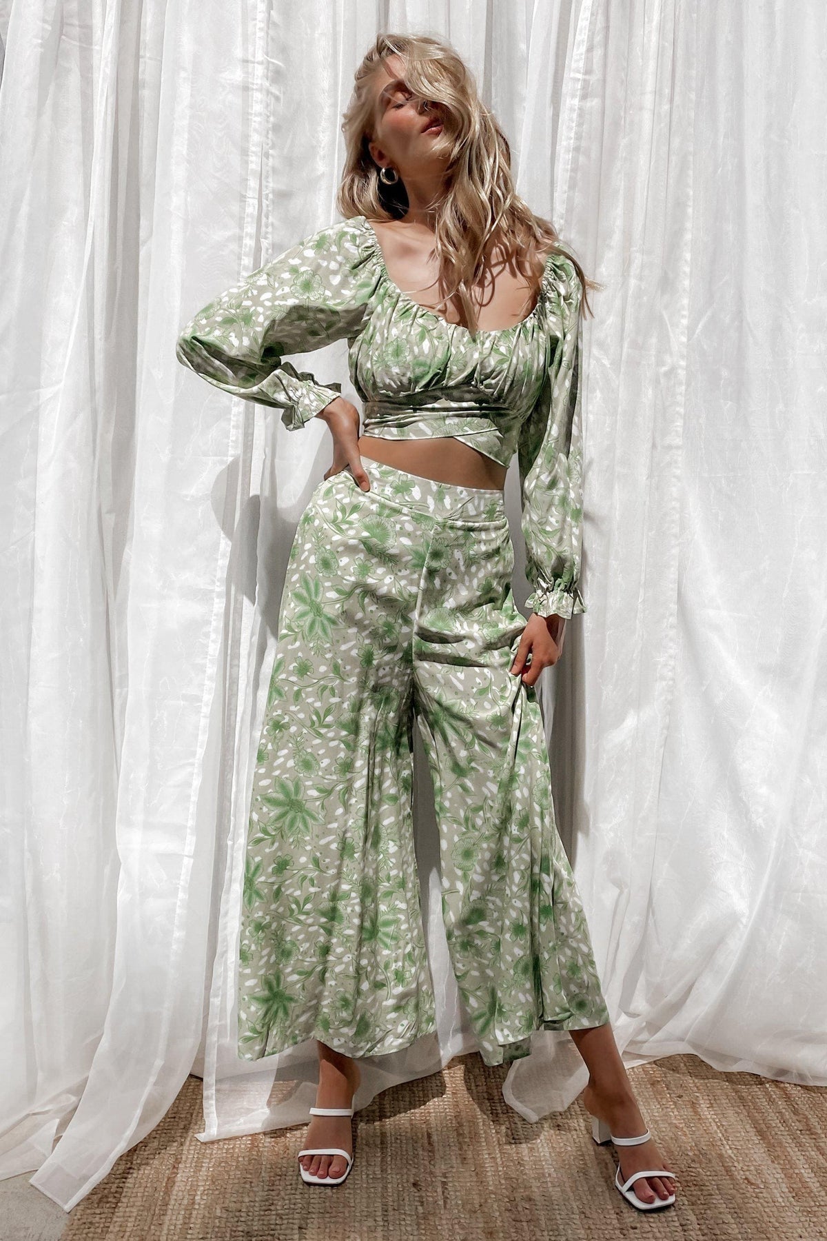 Poppy Top, FLORAL, GREEN, PRINT, Sale, Our New Poppy Top Is Now Only $55.00 Exclusive At Mishkah, Our New Poppy Top is now only $55.00-We Have The Latest Women&#39;s Tops @ Mishkah Online Fashion Boutique-MISHKAH
