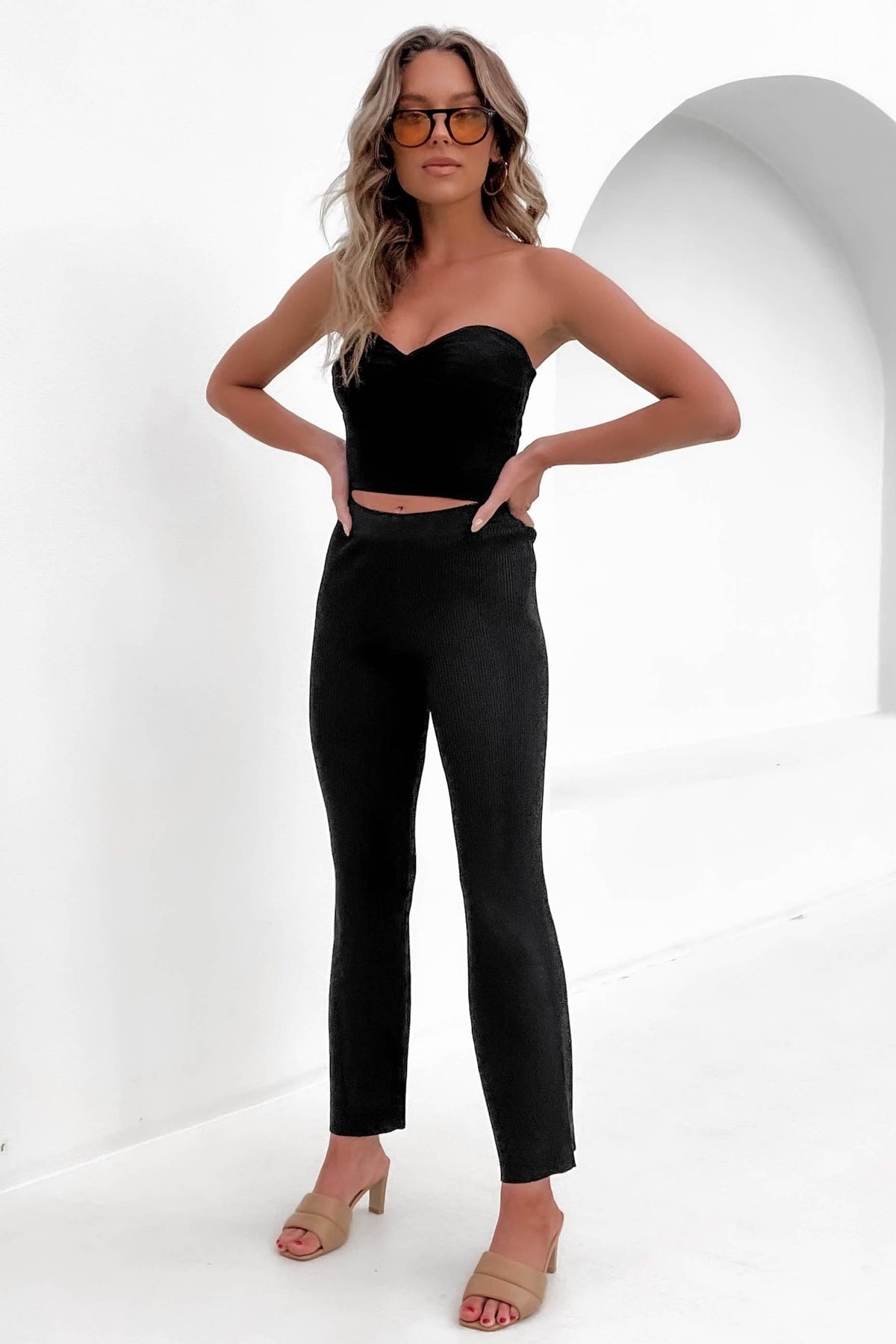 Roland Pants, BLACK, BOTTOMS, KNIT, PANTS, POLYESTER, RAYON, , Our New Roland Pants is only $60.00-We Have The Latest Pants | Shorts | Skirts @ Mishkah Online Fashion Boutique-MISHKAH